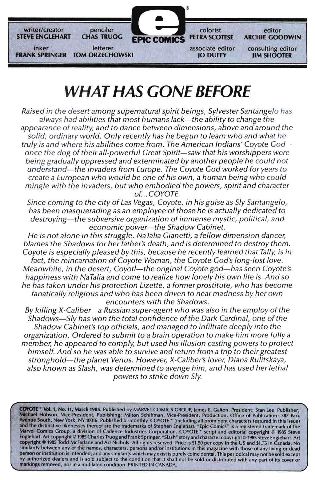 Read online Coyote comic -  Issue #11 - 2