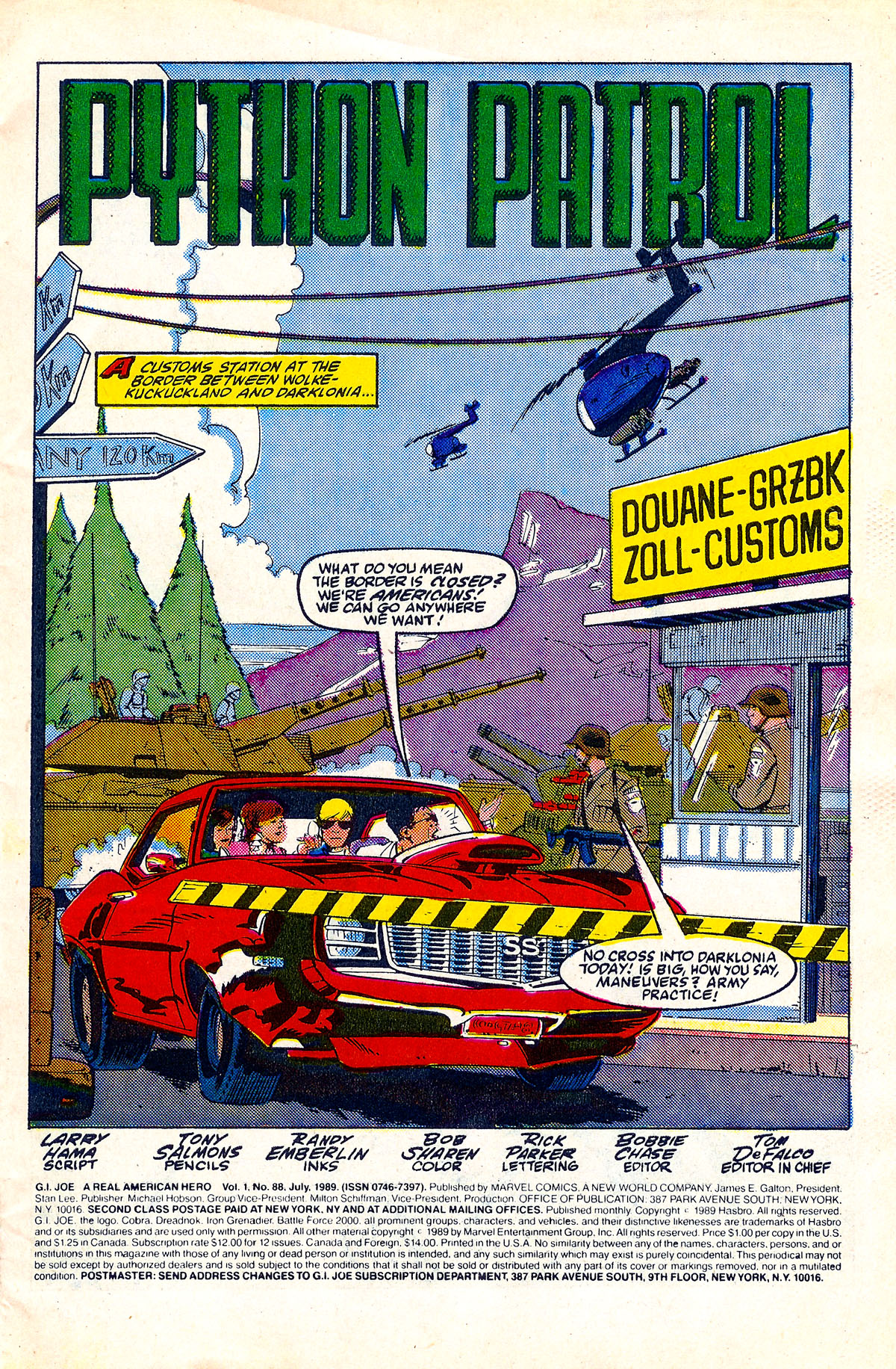 Read online G.I. Joe: A Real American Hero comic -  Issue #88 - 2