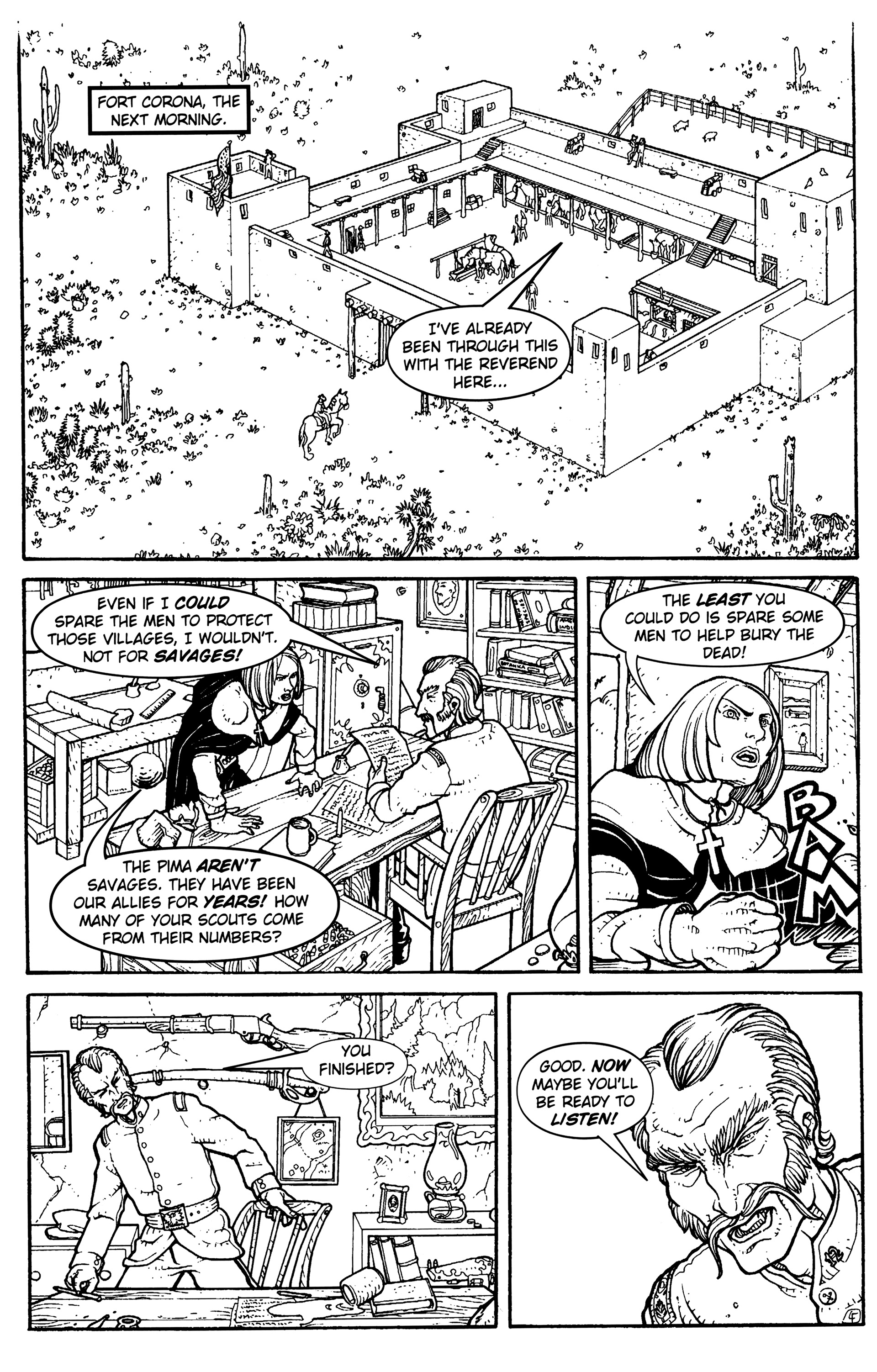 Read online Warrior Nun: Black & White comic -  Issue #12 - 7