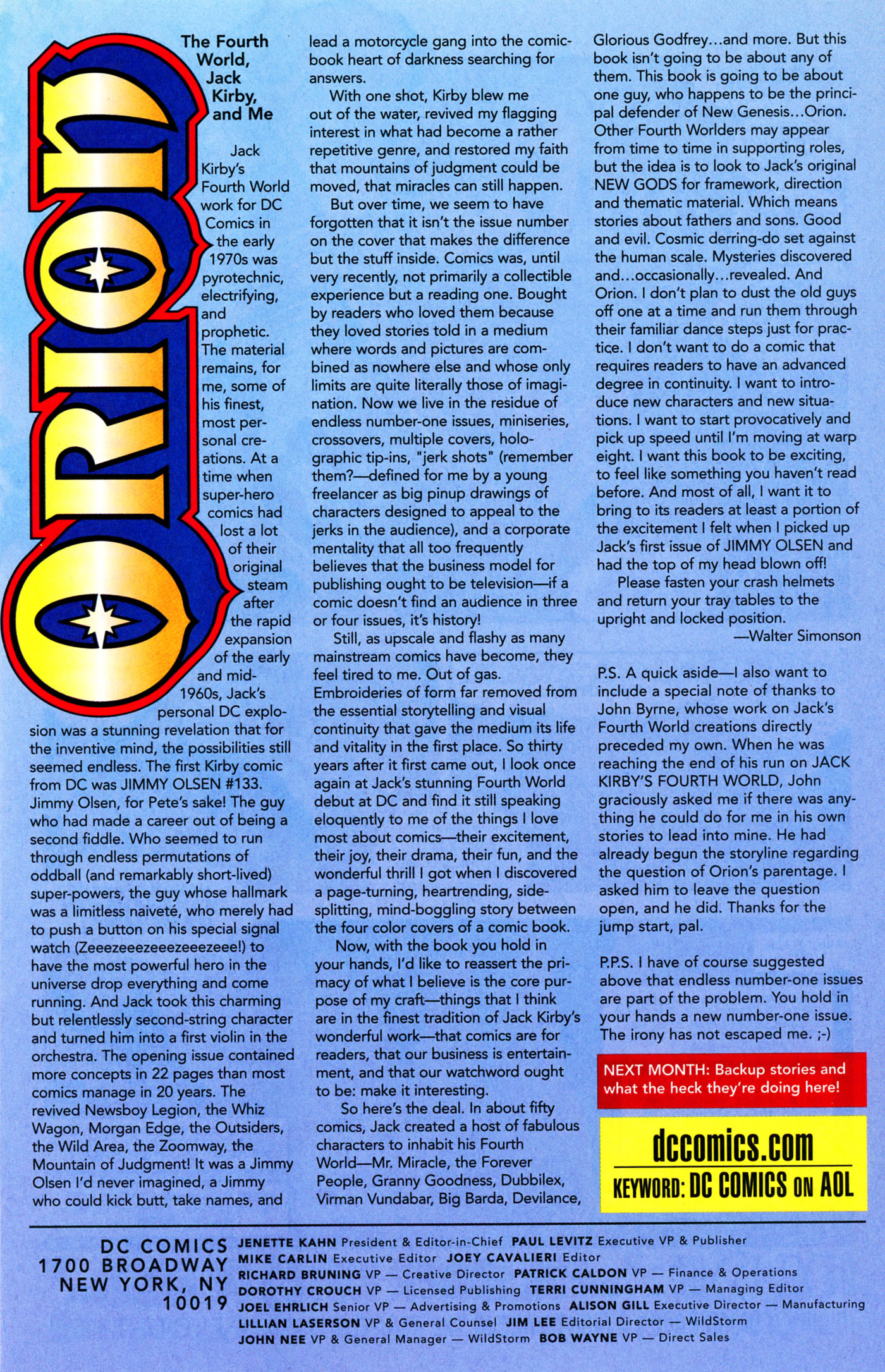 Read online Orion comic -  Issue #1 - 24