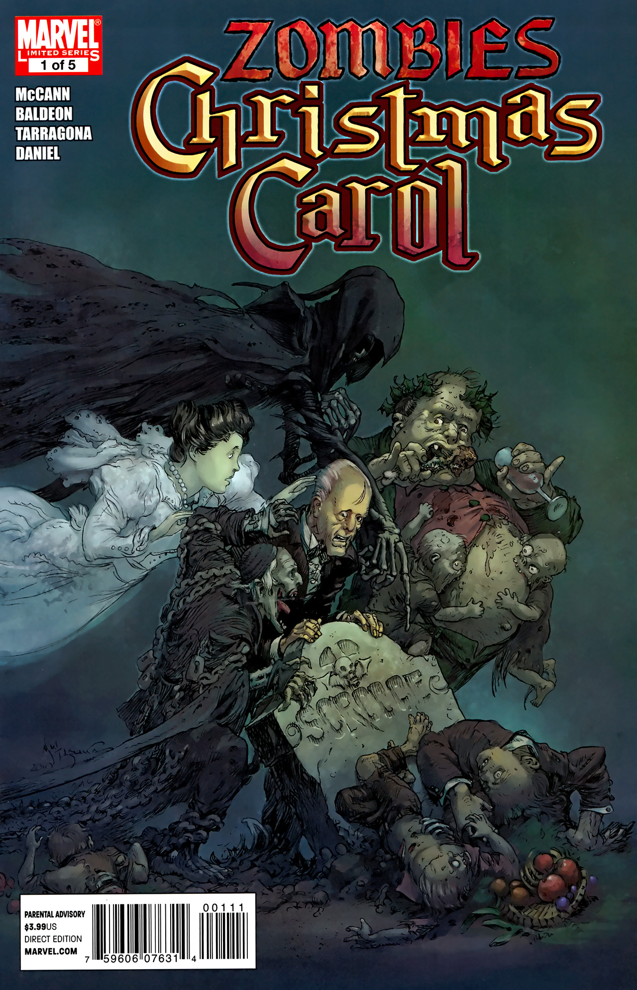 Read online Zombies Christmas Carol comic -  Issue #1 - 1