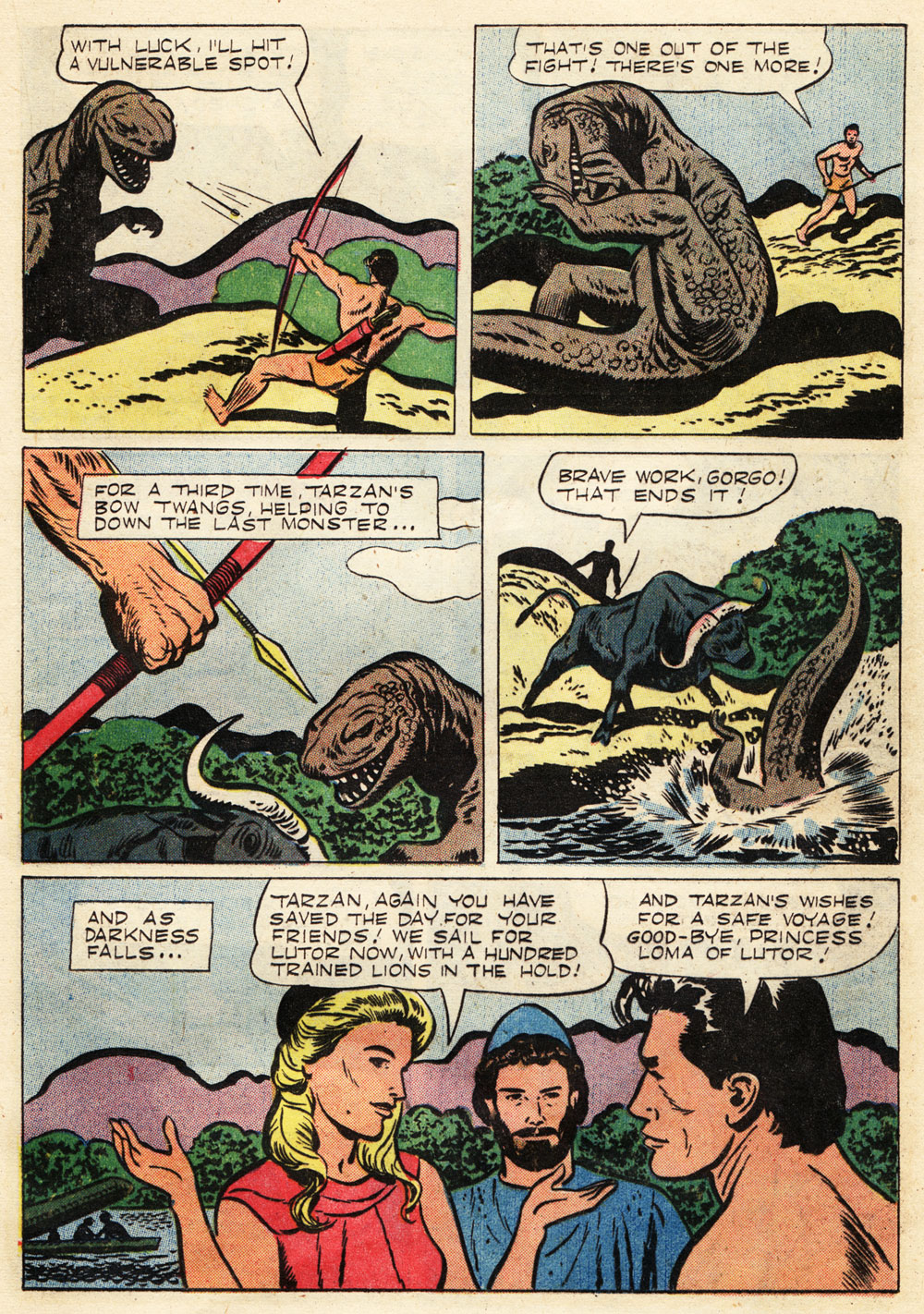Read online Tarzan (1948) comic -  Issue #71 - 17