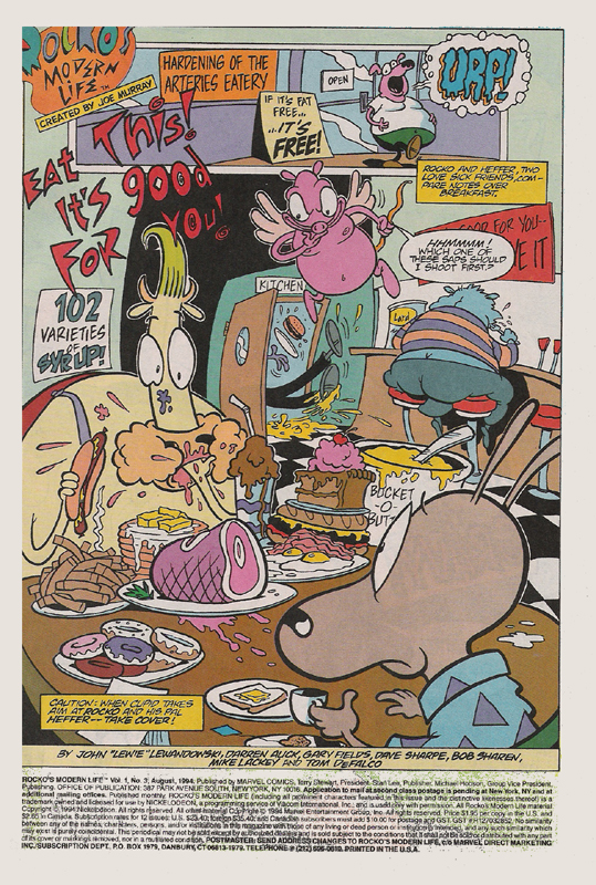 Read online Rocko's Modern Life comic -  Issue #3 - 2