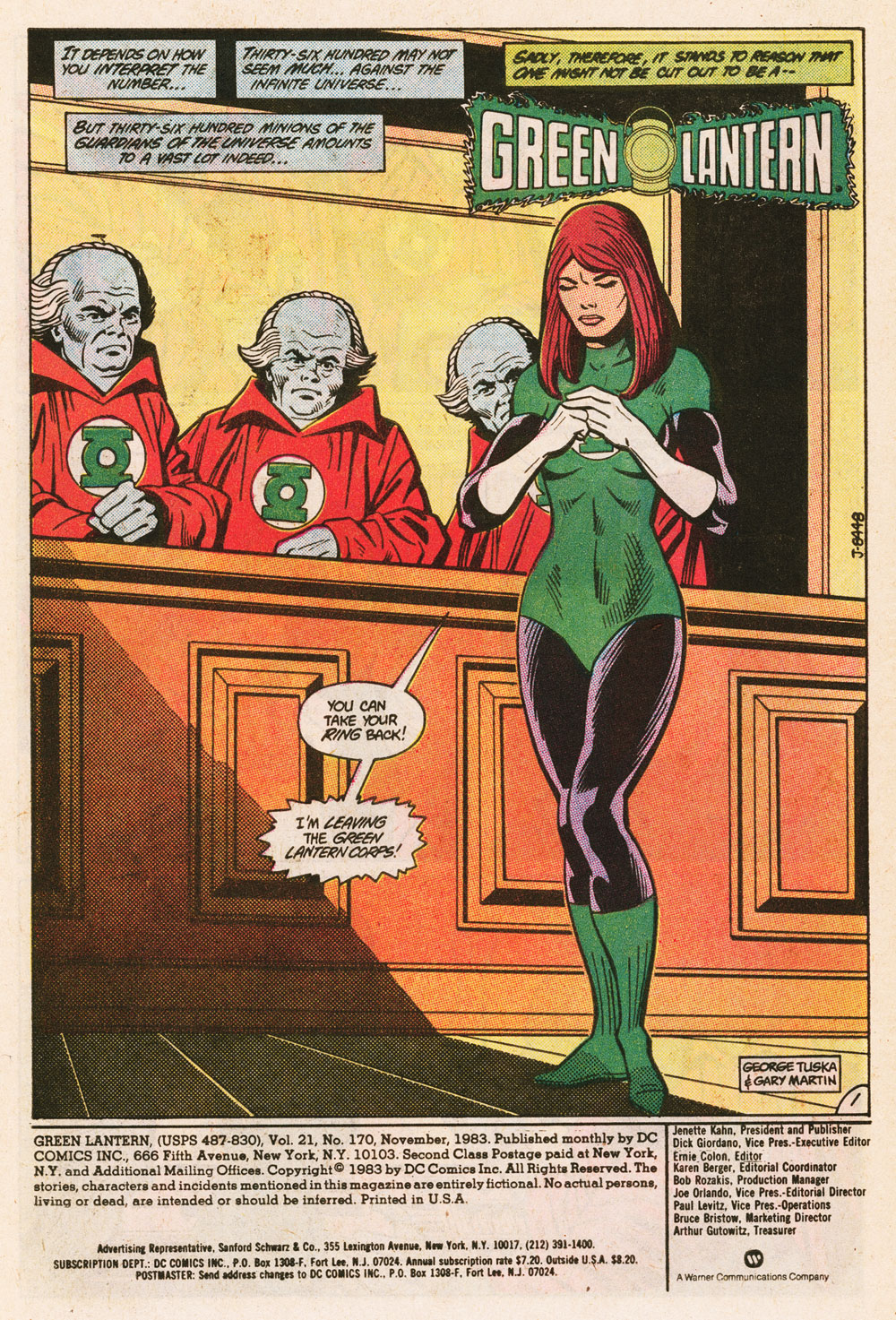 Read online Green Lantern (1960) comic -  Issue #170 - 2