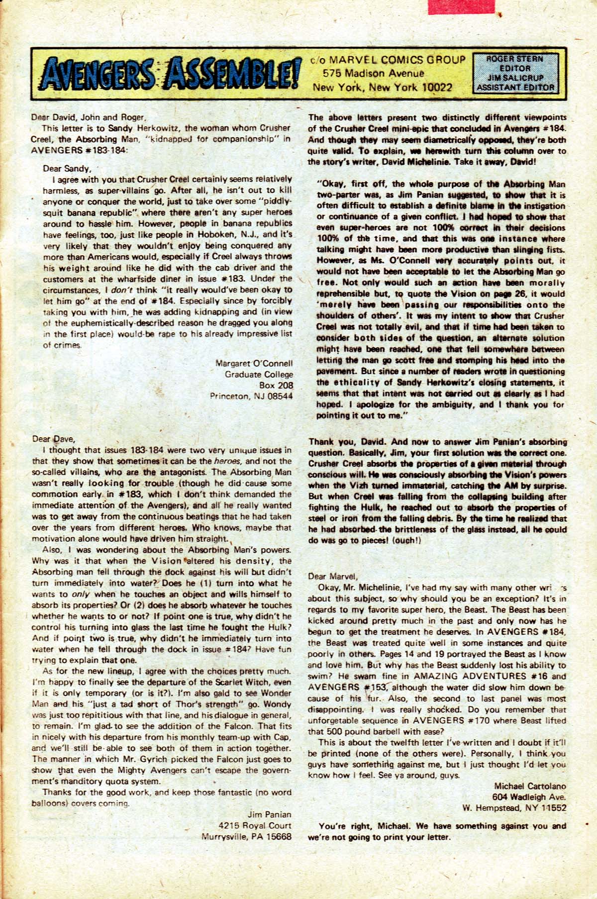 Read online The Avengers (1963) comic -  Issue #189 - 20