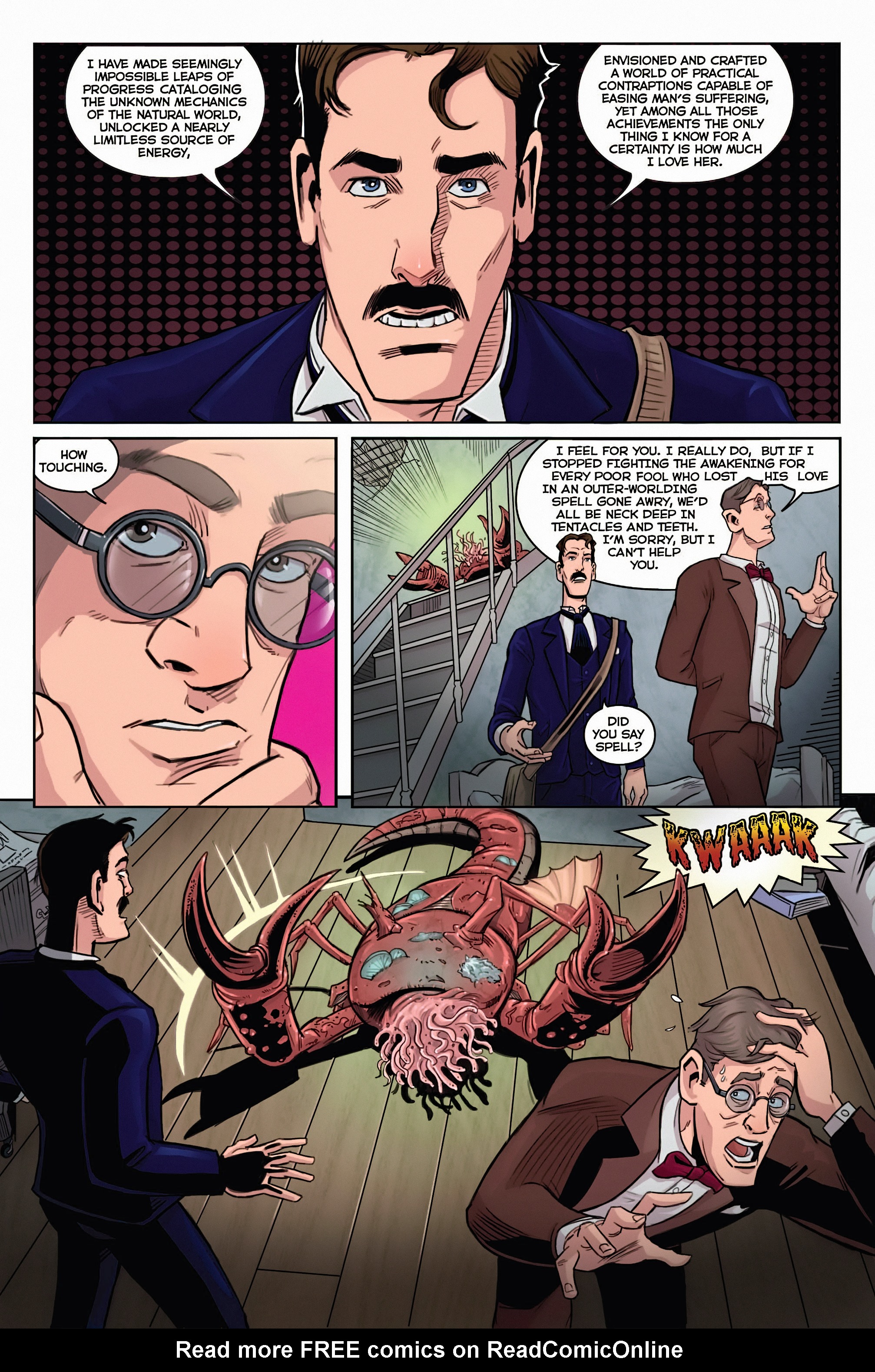 Read online Herald: Lovecraft and Tesla comic -  Issue #1 - 22