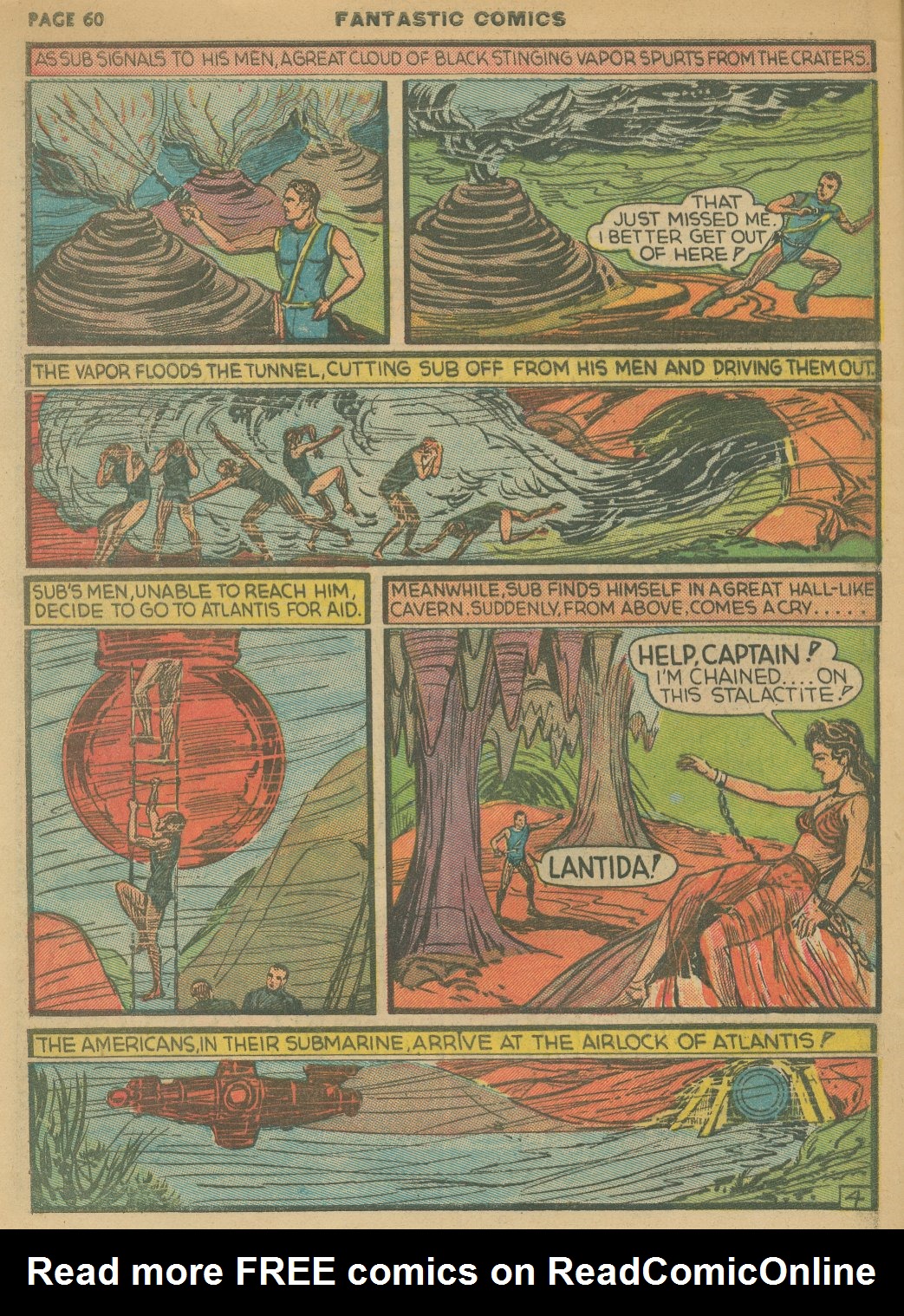 Read online Fantastic Comics comic -  Issue #8 - 62