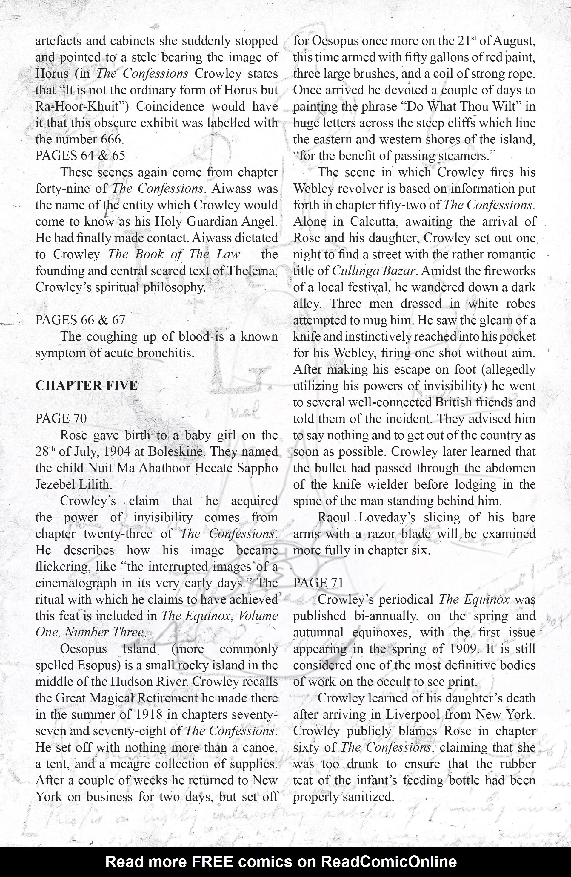 Read online Aleister Crowley: Wandering the Waste comic -  Issue # TPB - 134