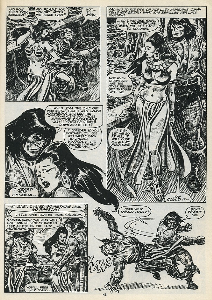 Read online The Savage Sword Of Conan comic -  Issue #199 - 45