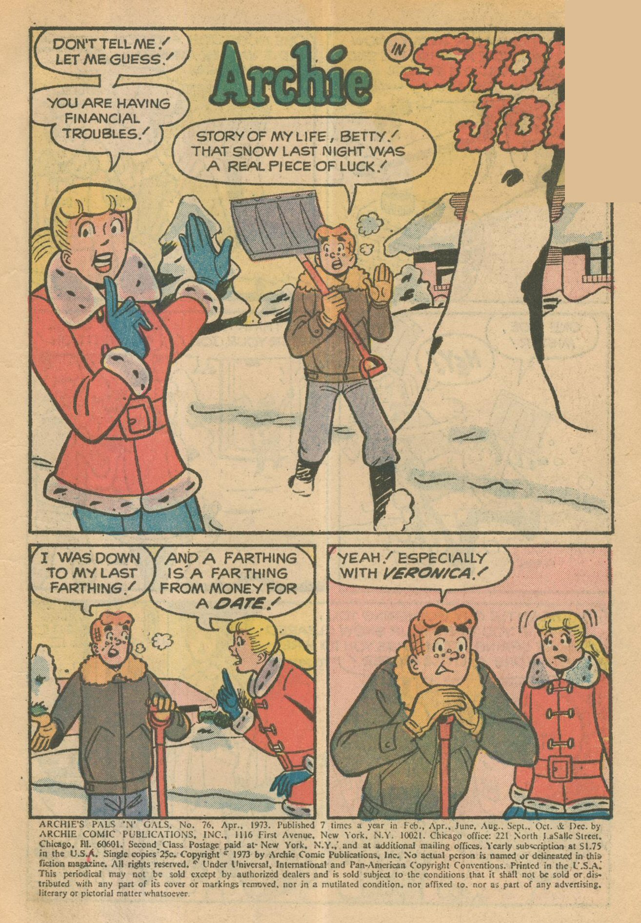 Read online Archie's Pals 'N' Gals (1952) comic -  Issue #76 - 3