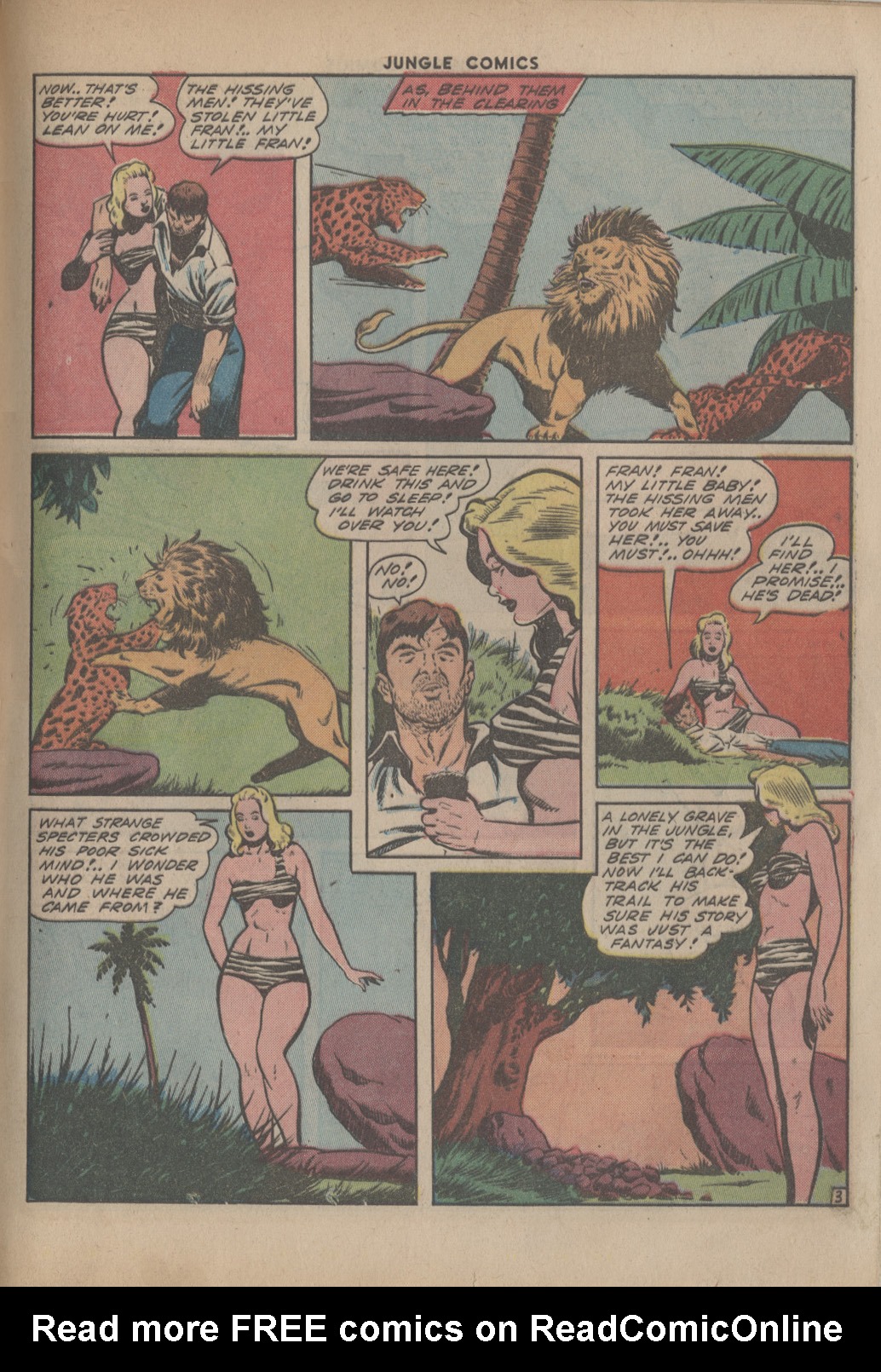 Read online Jungle Comics comic -  Issue #49 - 51