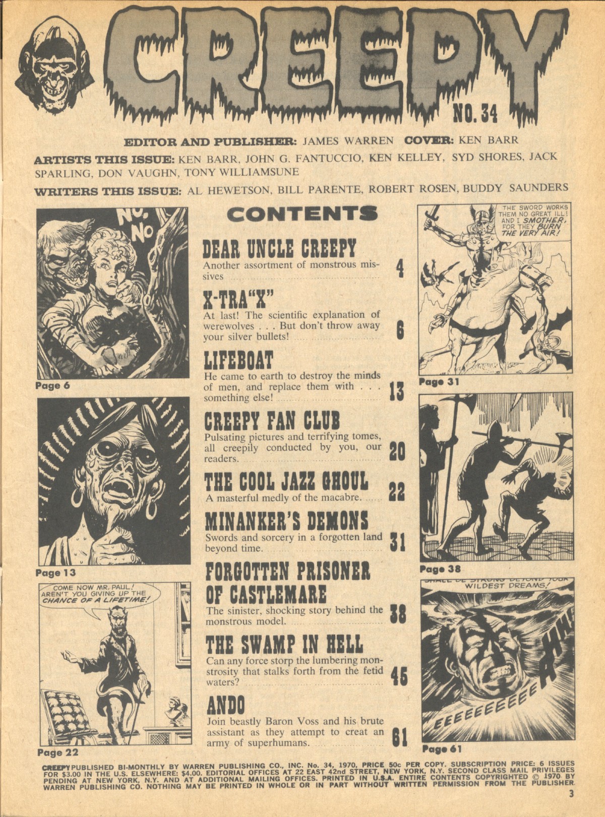 Read online Creepy (1964) comic -  Issue #34 - 3