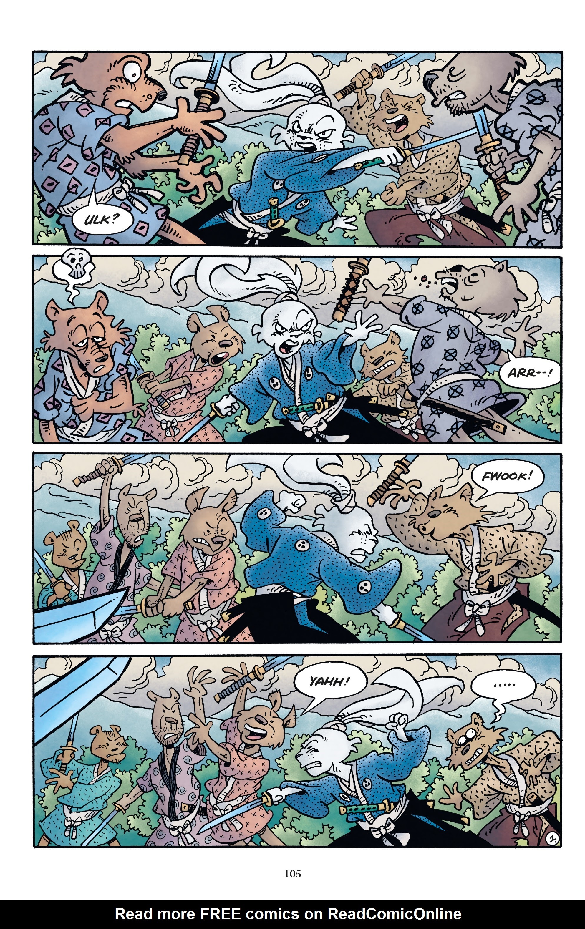 Read online Usagi Yojimbo/Teenage Mutant Ninja Turtles: The Complete Collection comic -  Issue # TPB (Part 1) - 98