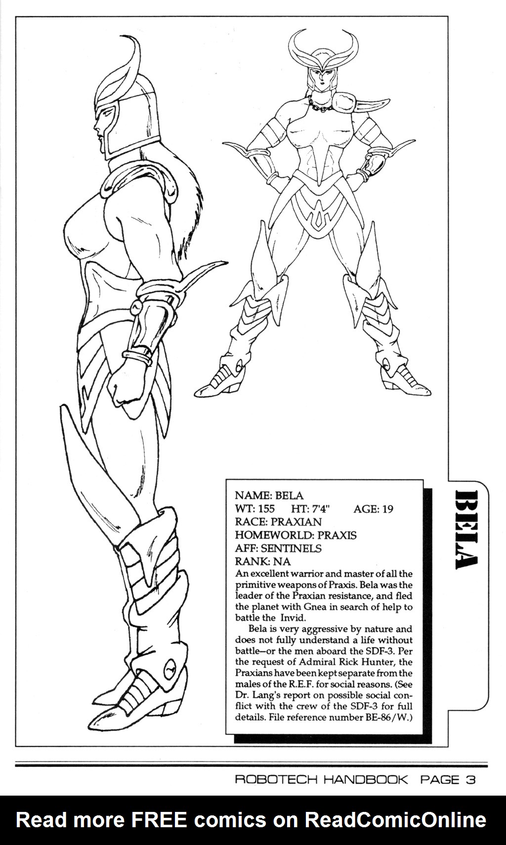 Read online Robotech II: The Sentinels comic -  Issue # _Handbook 1 - 5