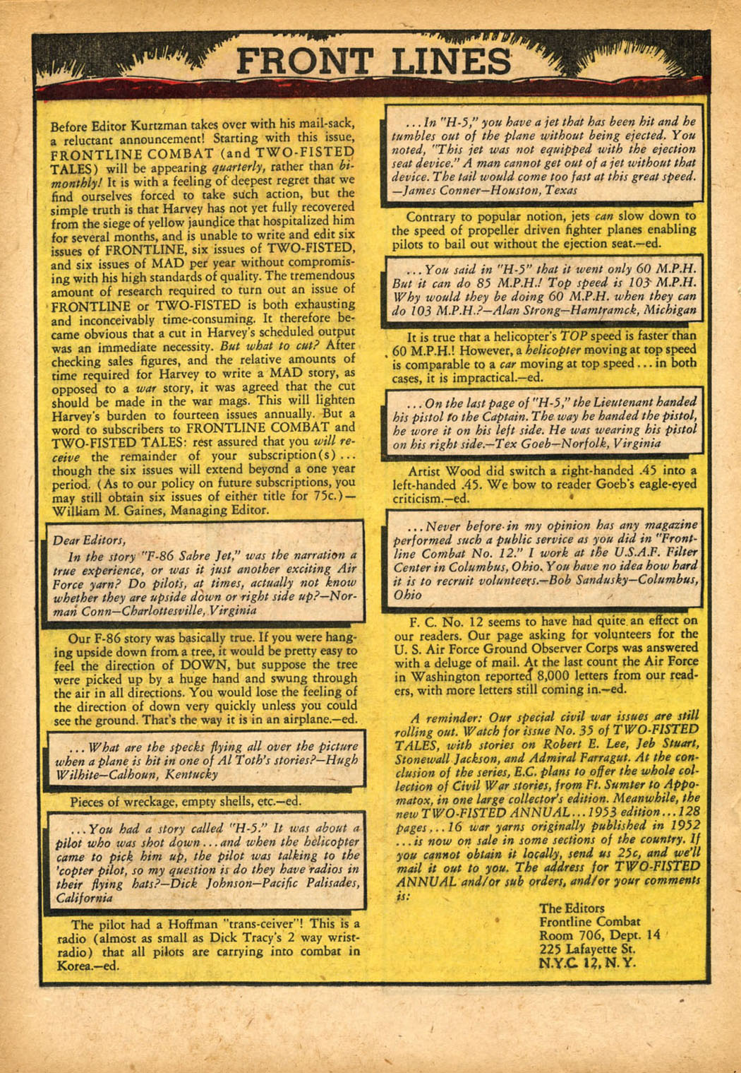 Read online Frontline Combat comic -  Issue #14 - 20