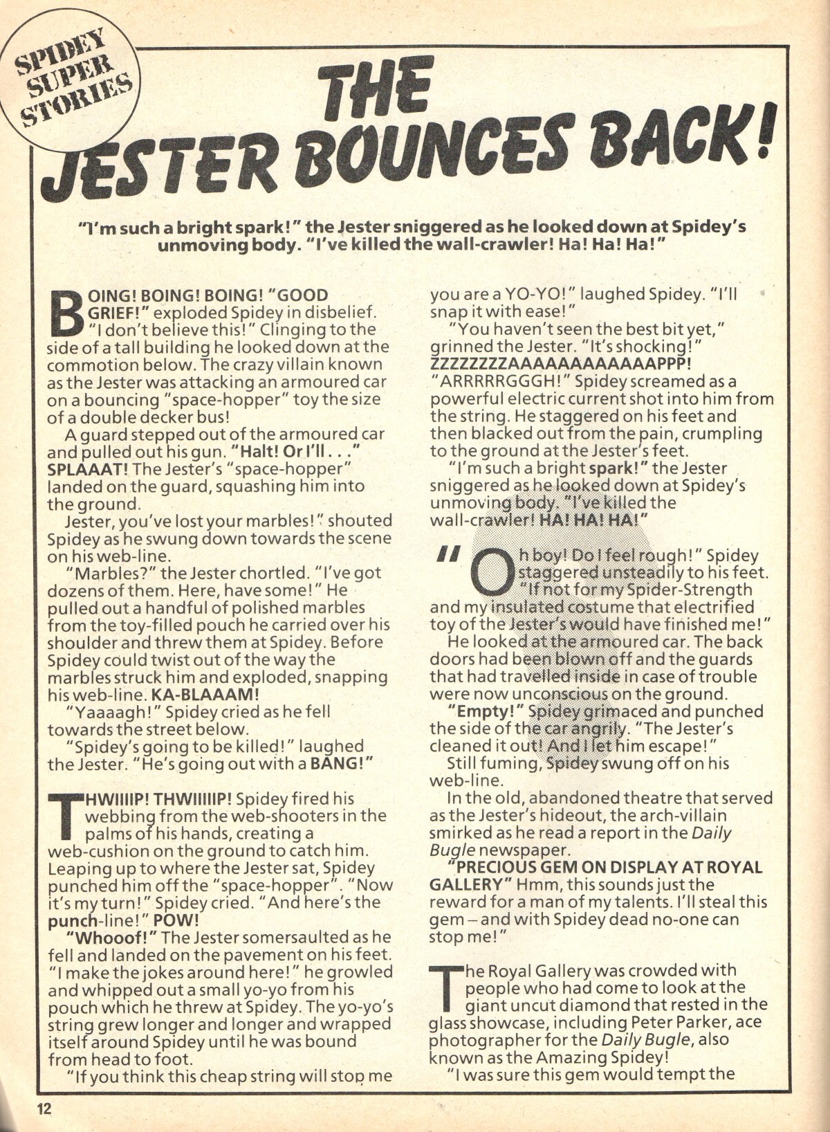 Read online Spidey Comic comic -  Issue #657 - 12