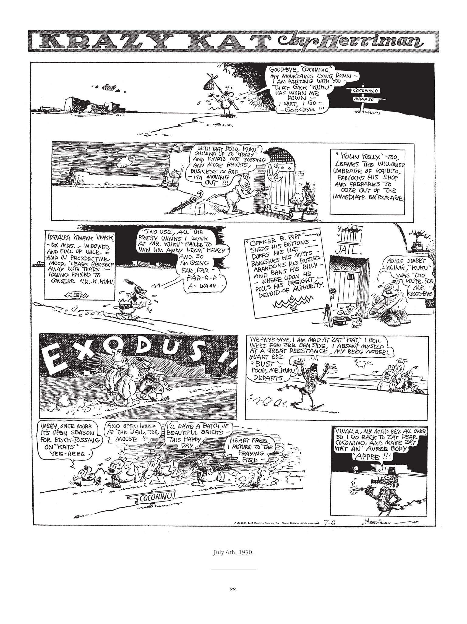 Read online Krazy & Ignatz comic -  Issue # TPB 6 - 86