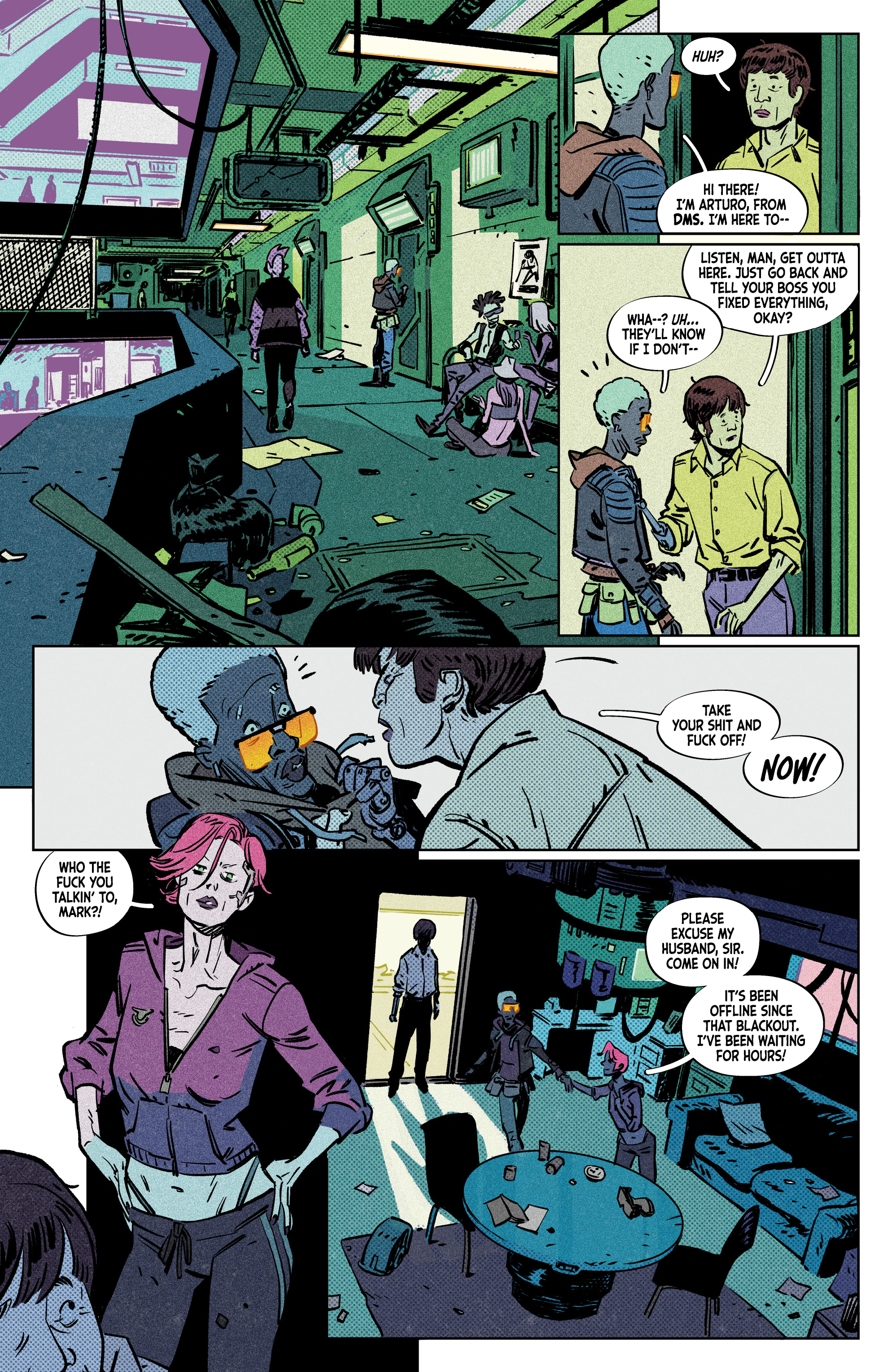 Read online Cyberpunk 2077: Blackout comic -  Issue #1 - 6