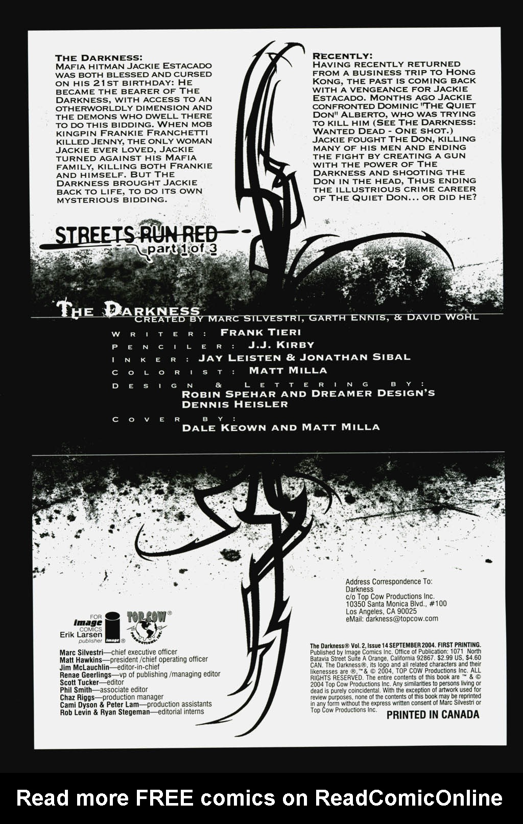Read online The Darkness (2002) comic -  Issue #14 - 2