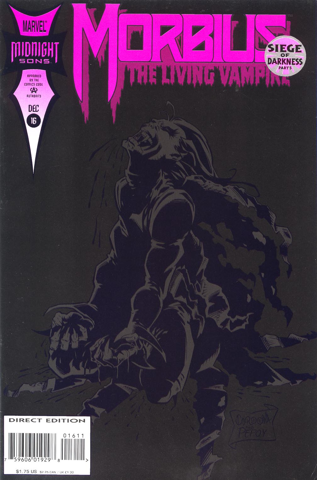 Read online Morbius: The Living Vampire (1992) comic -  Issue #16 - 1