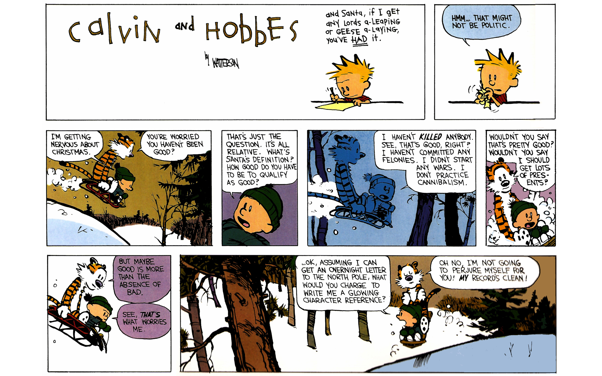 Read online Calvin and Hobbes comic -  Issue #7 - 107