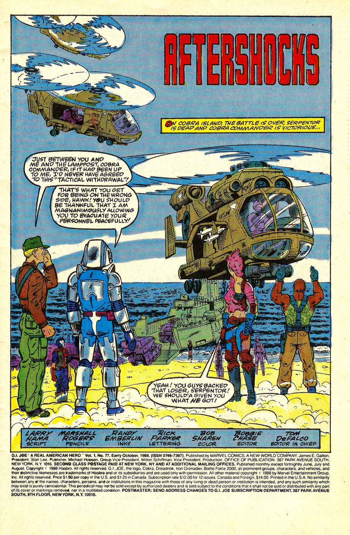 Read online G.I. Joe: A Real American Hero comic -  Issue #77 - 2