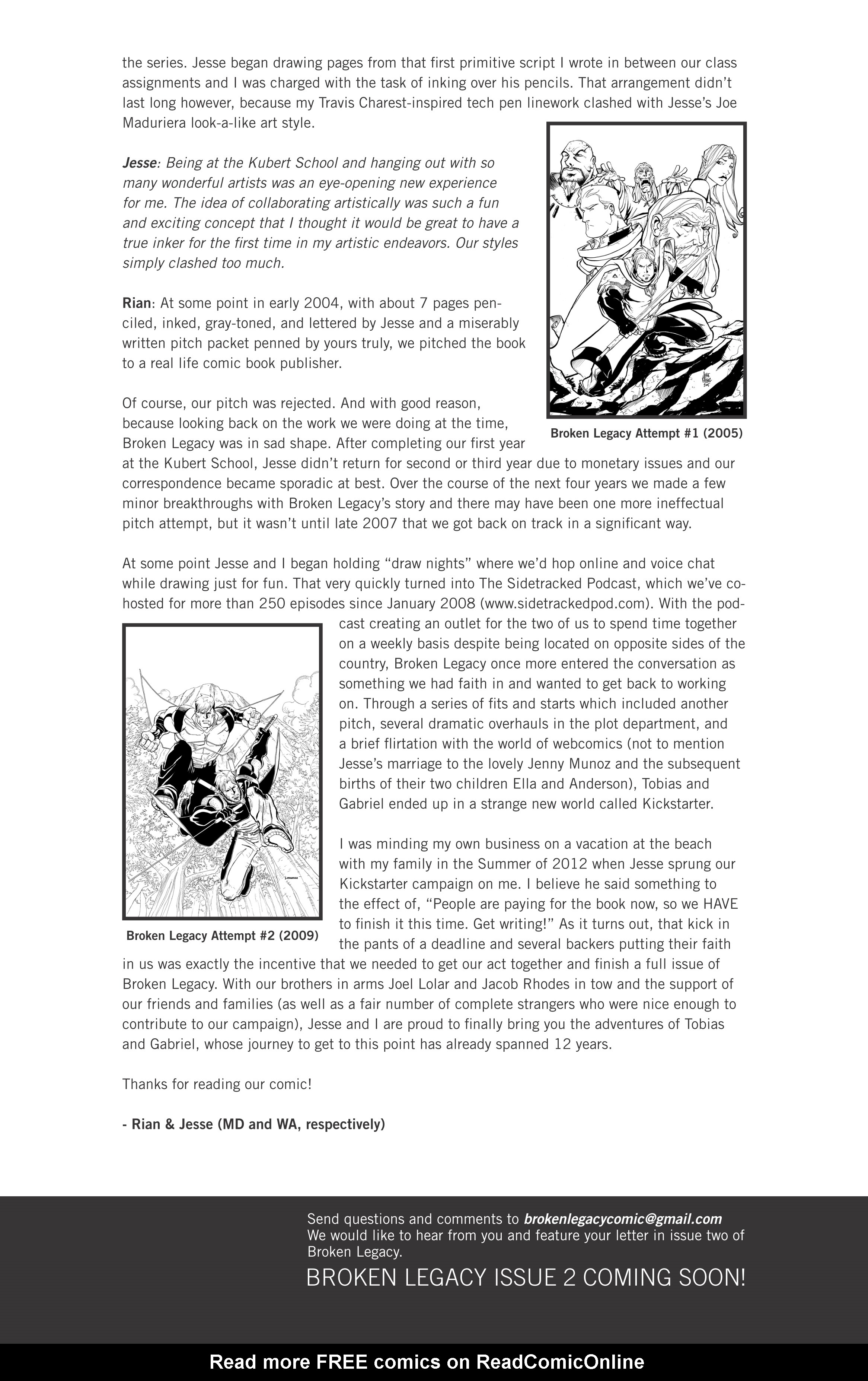 Read online Broken Legacy comic -  Issue # Full - 23