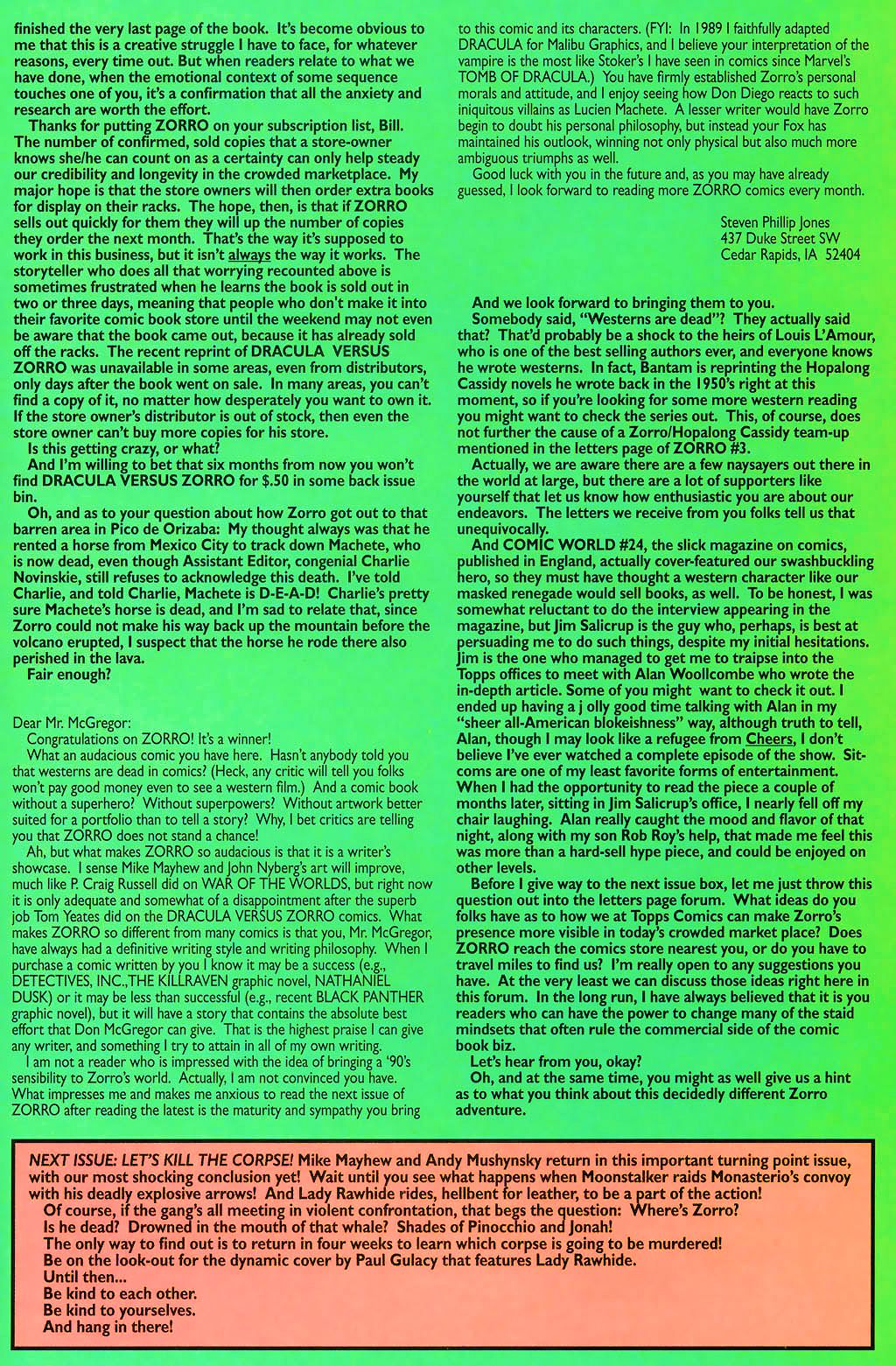 Read online Zorro (1993) comic -  Issue #6 - 26