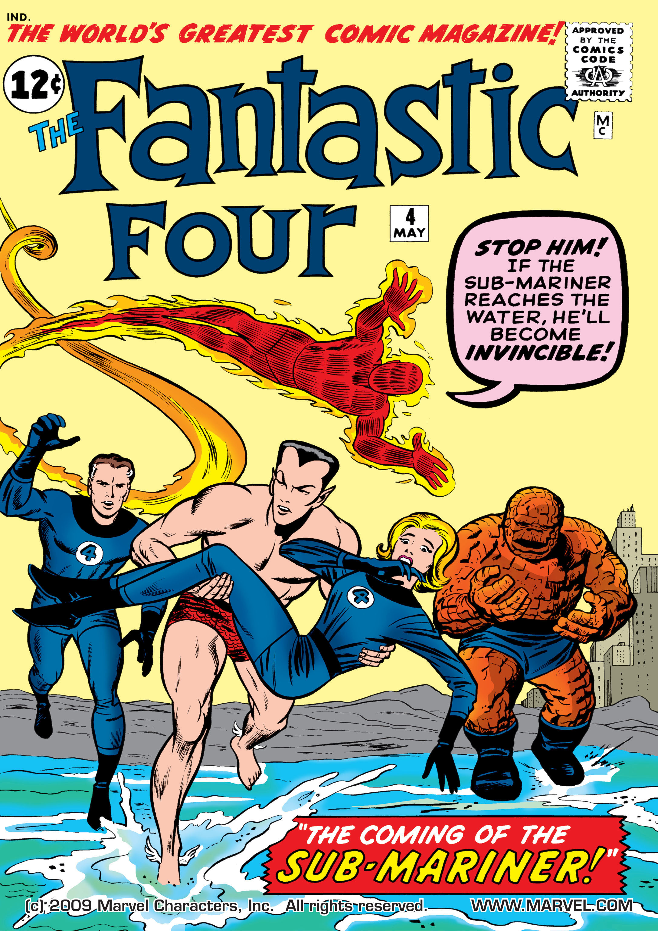 Read online Fantastic Four (1961) comic -  Issue #4 - 1