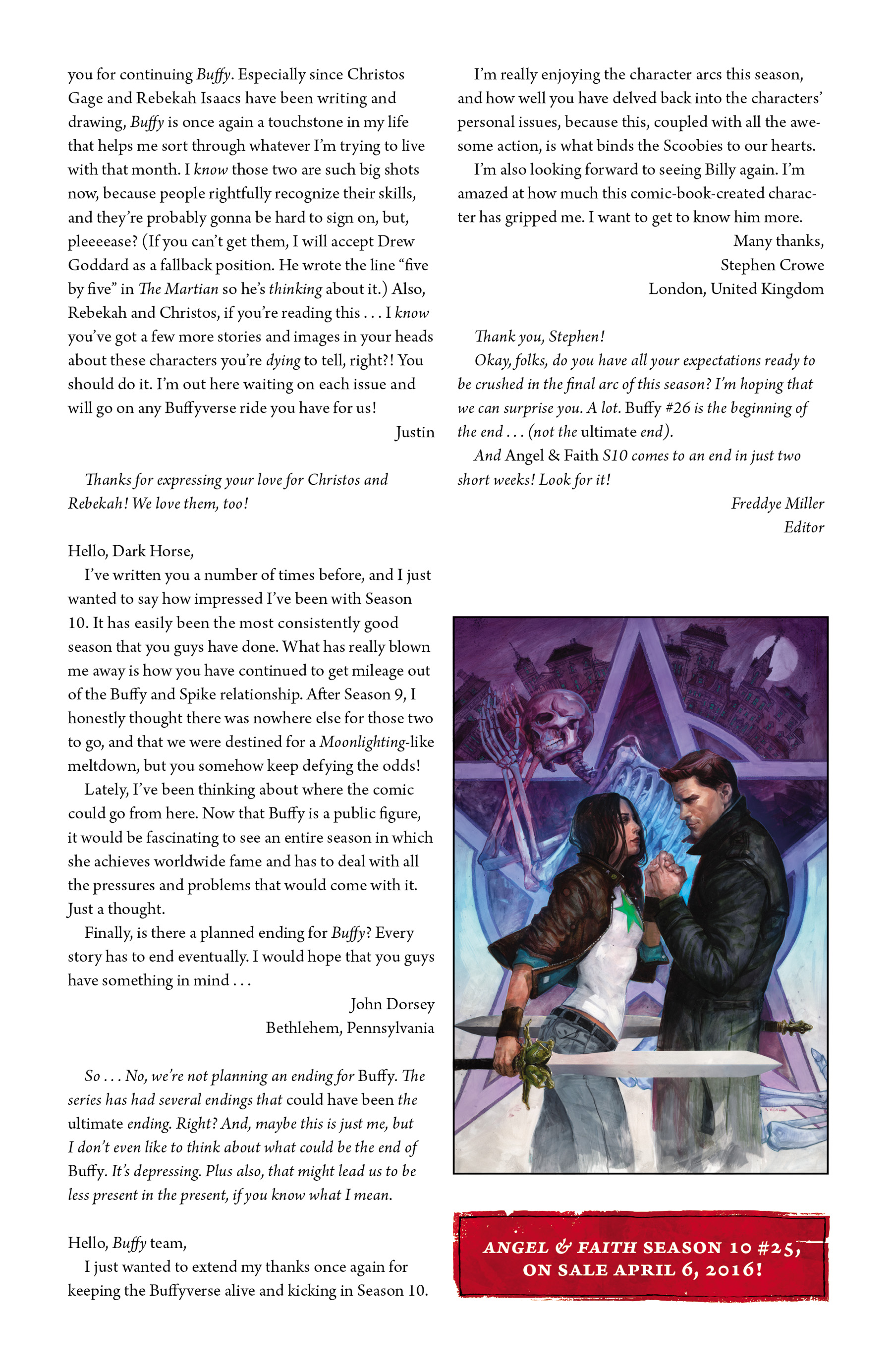 Read online Buffy the Vampire Slayer Season Ten comic -  Issue #25 - 26
