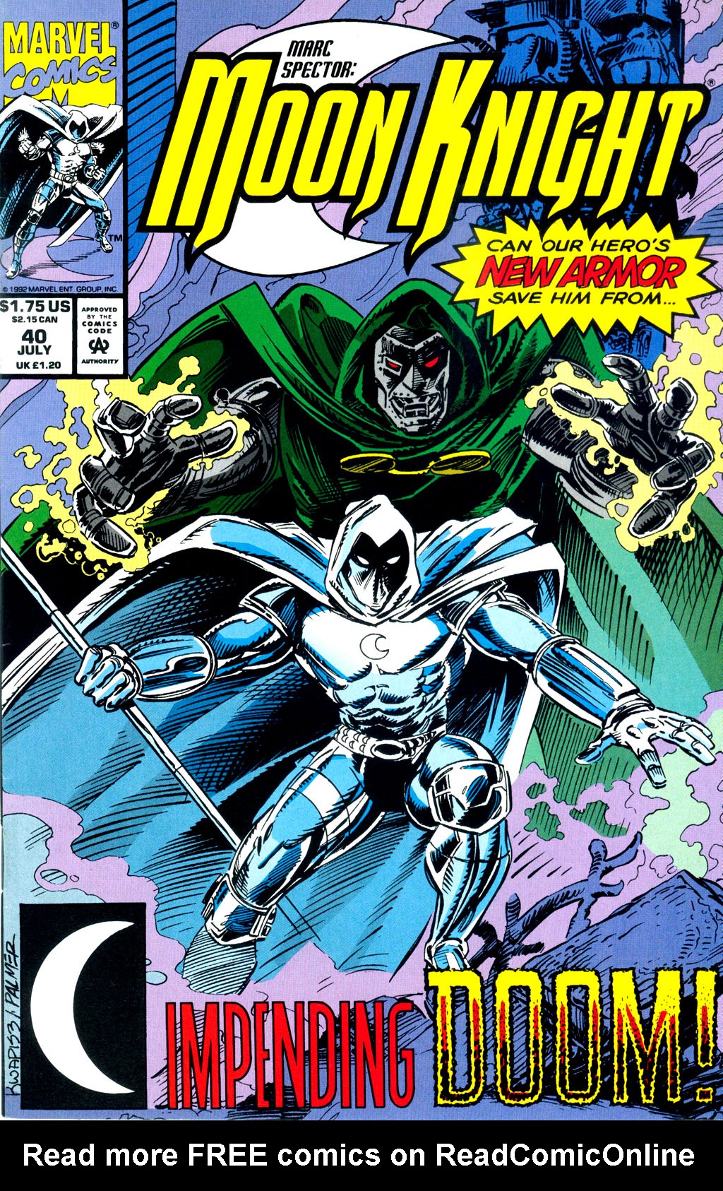 Read online Marc Spector: Moon Knight comic -  Issue #40 - 1