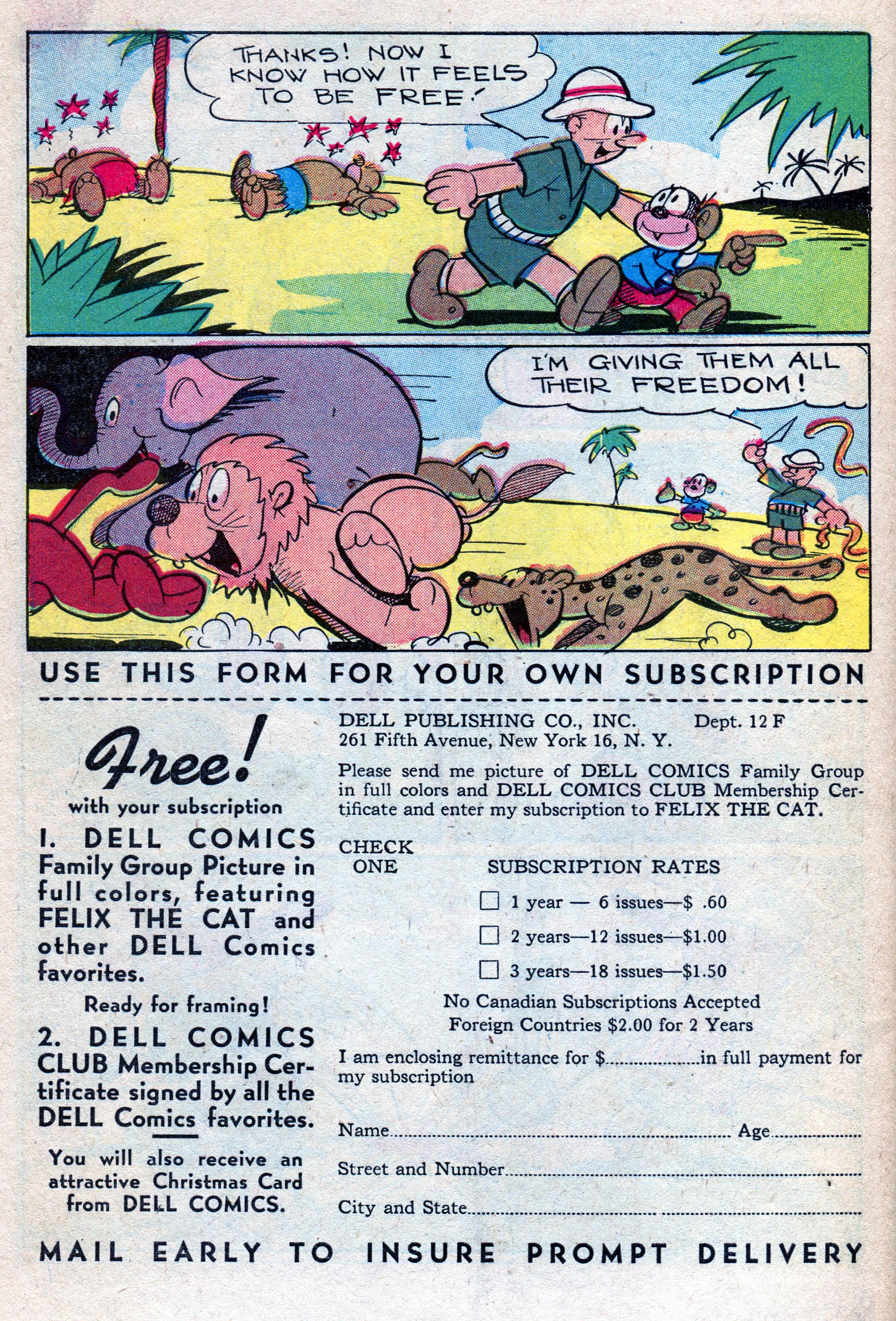 Read online Felix the Cat (1948) comic -  Issue #18 - 50
