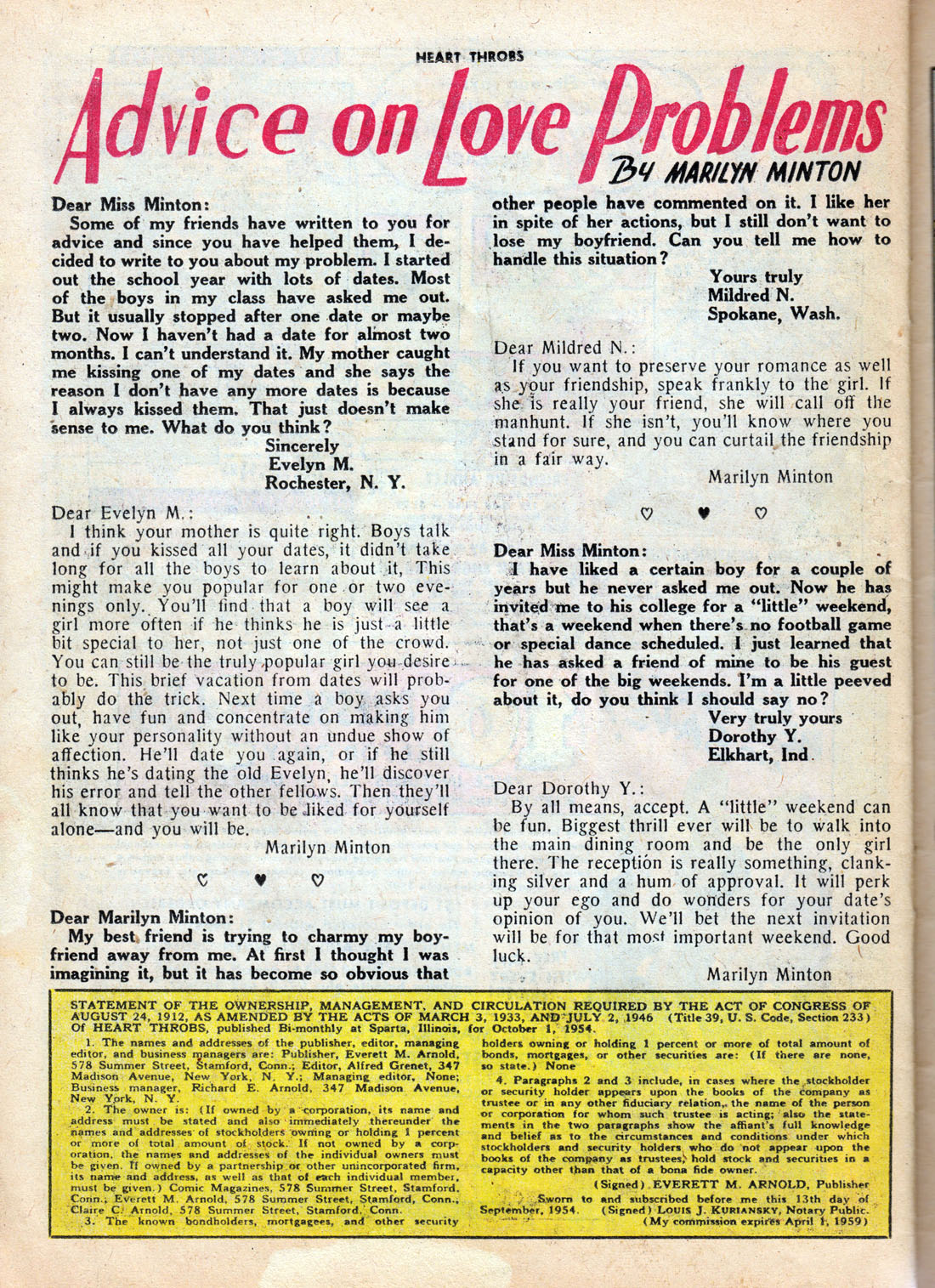 Read online Heart Throbs comic -  Issue #34 - 26