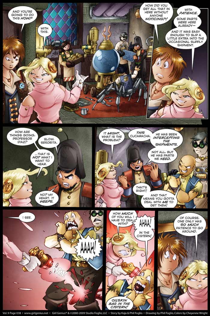 Read online Girl Genius (2002) comic -  Issue #9 - 39