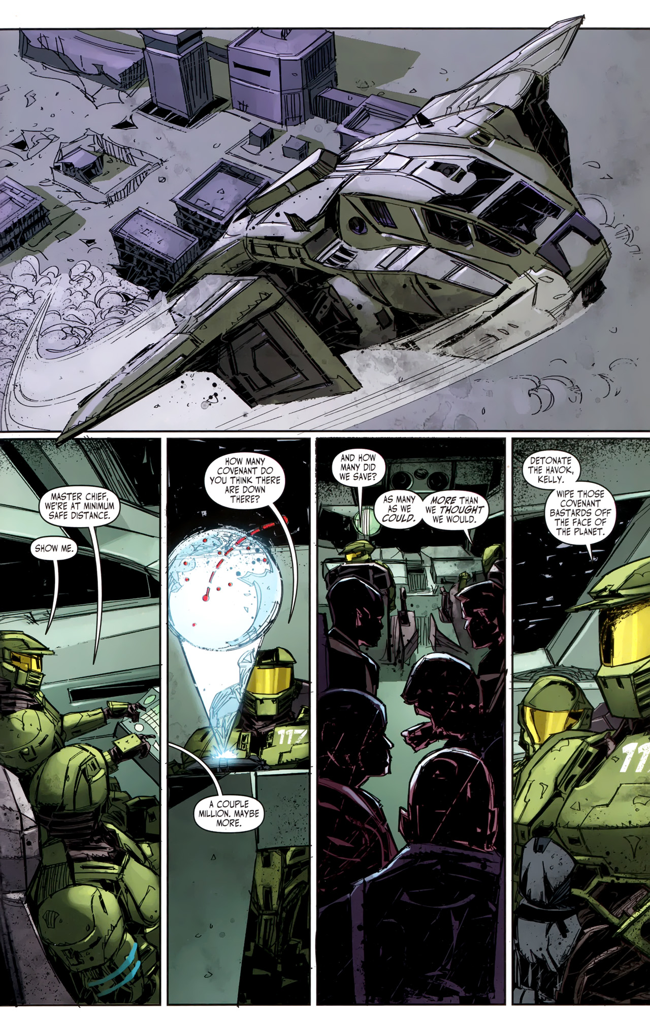 Read online Halo: Fall Of Reach - Covenant comic -  Issue #4 - 15