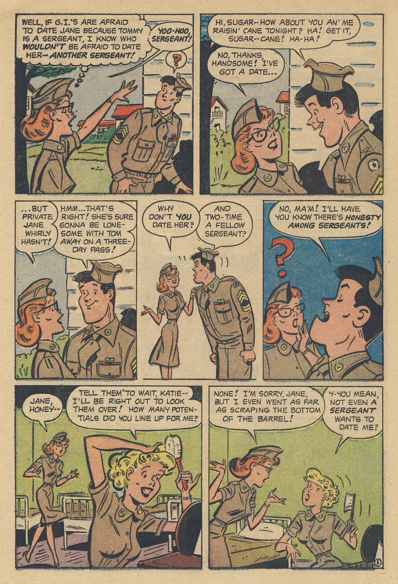 Read online G. I. Jane (1953) comic -  Issue #6 - 21