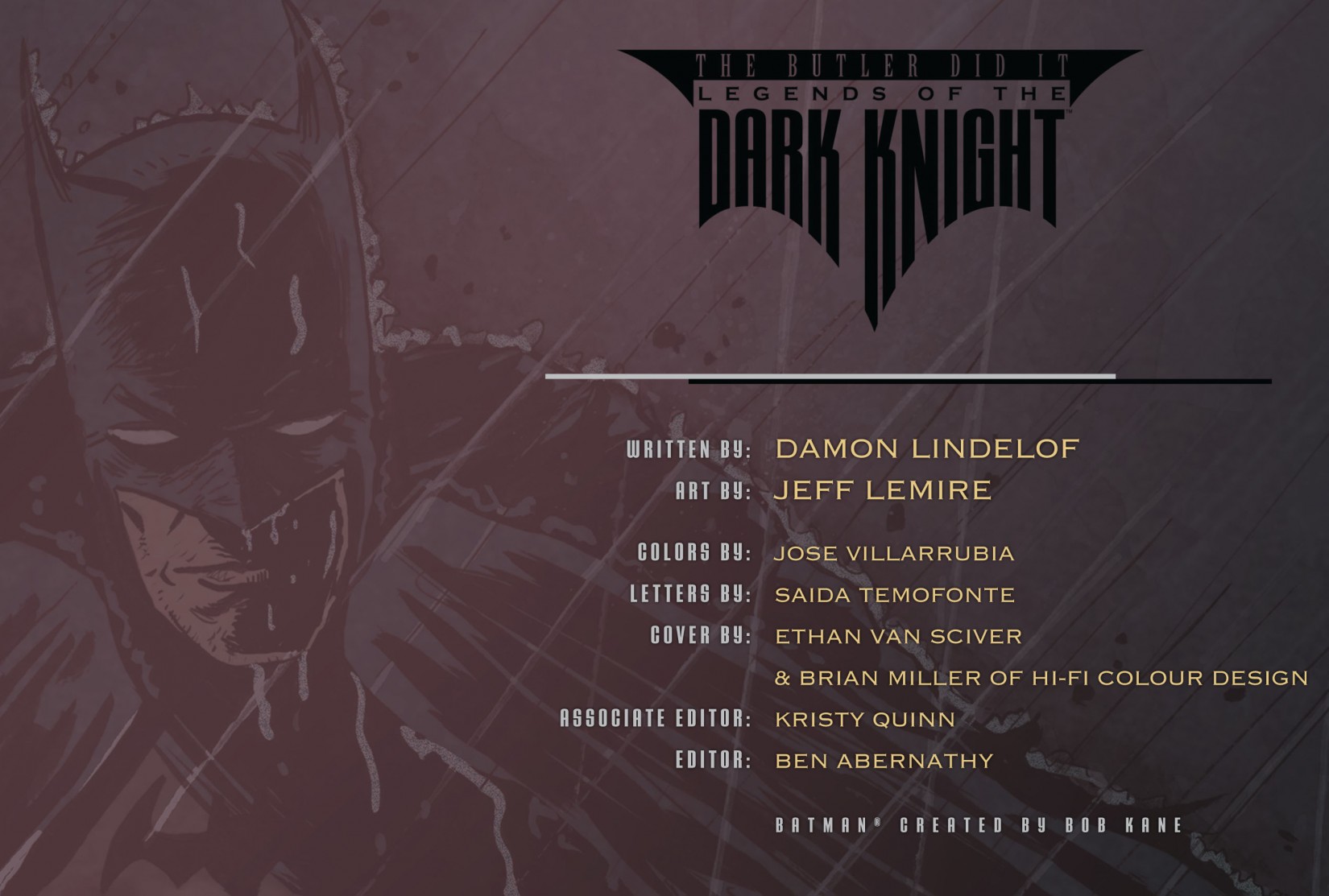 Read online Legends of the Dark Knight [I] comic -  Issue #1 - 2