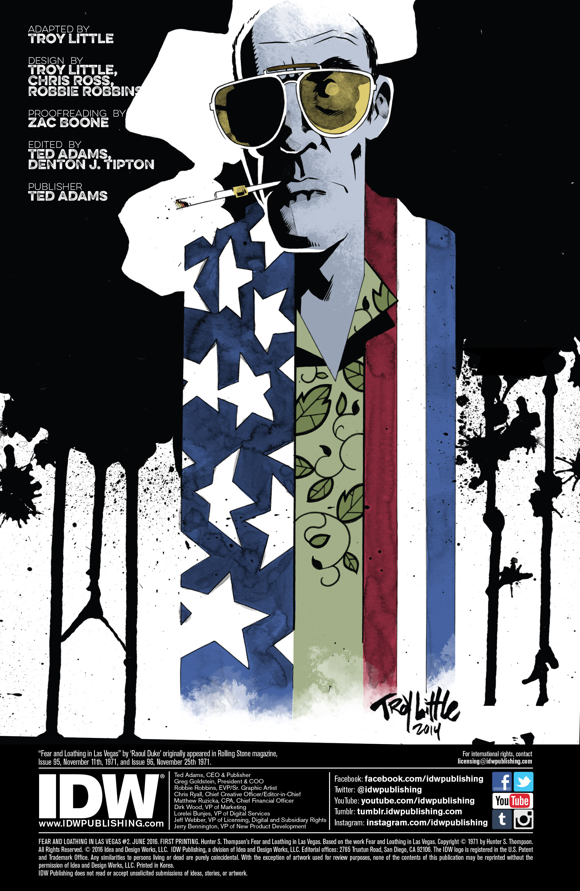 Read online Hunter S. Thompson's Fear and Loathing in Las Vegas comic -  Issue #2 - 2