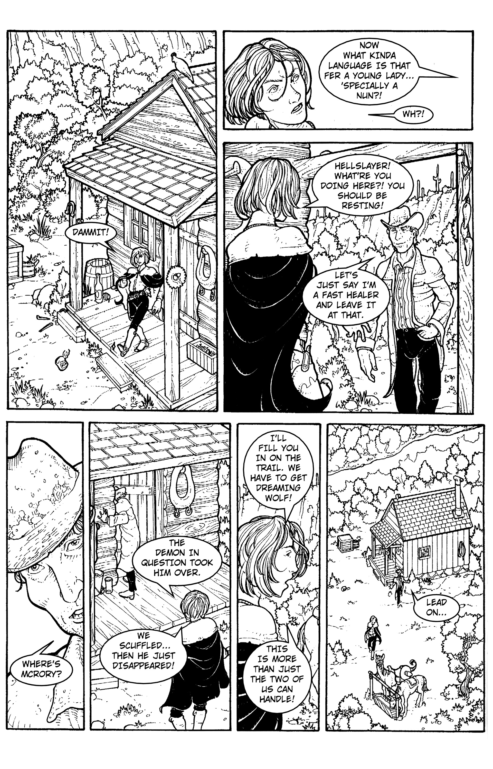 Read online Warrior Nun: Black & White comic -  Issue #15 - 20