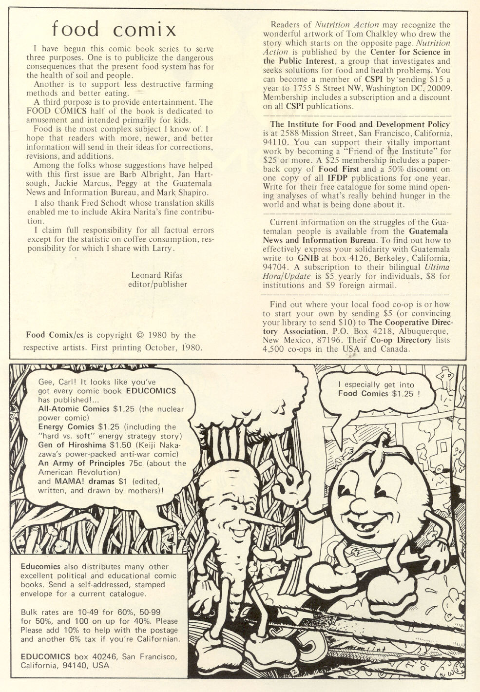 Read online Food Comix comic -  Issue # Full - 2