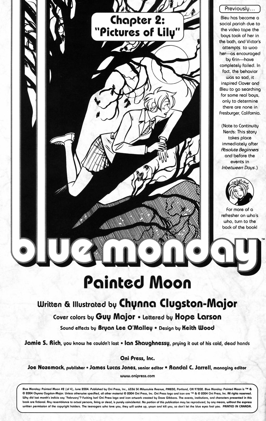 Read online Blue Monday: Painted Moon comic -  Issue #2 - 2