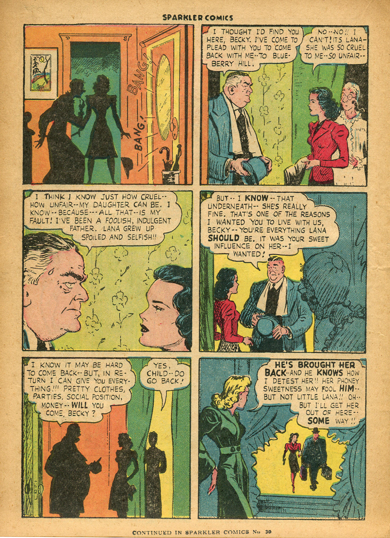 Read online Sparkler Comics comic -  Issue #29 - 32