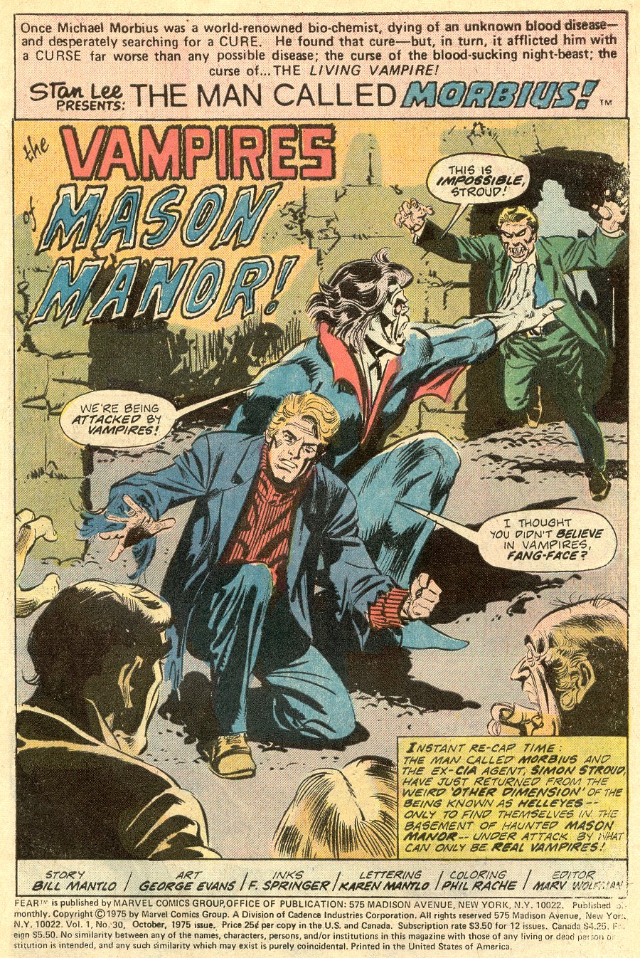 Read online Fear comic -  Issue #30 - 2