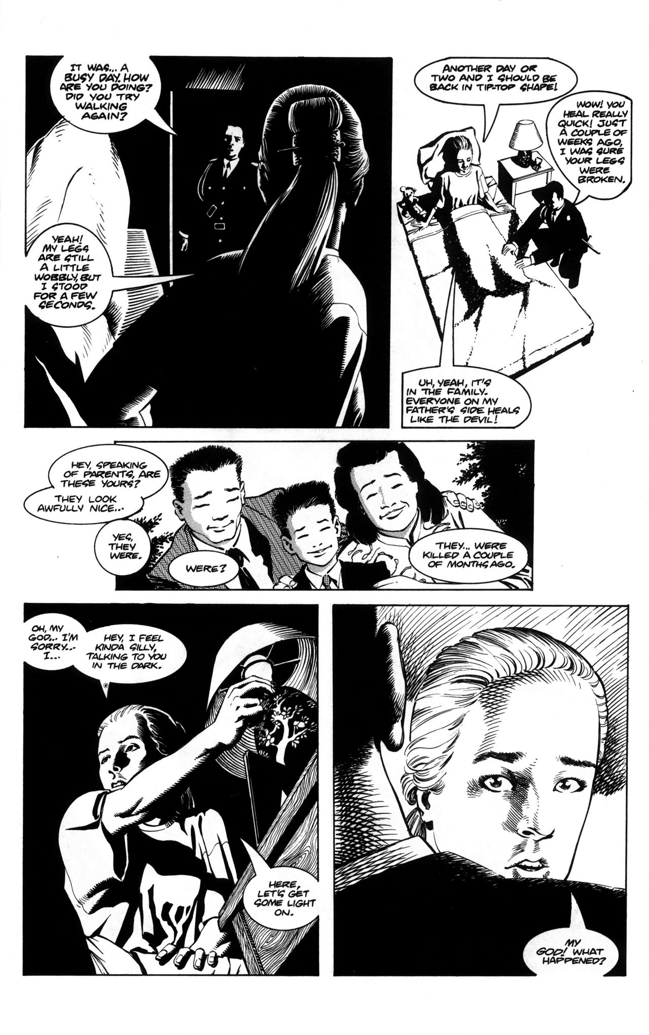 Read online Warrior Nun: Black & White comic -  Issue #5 - 17