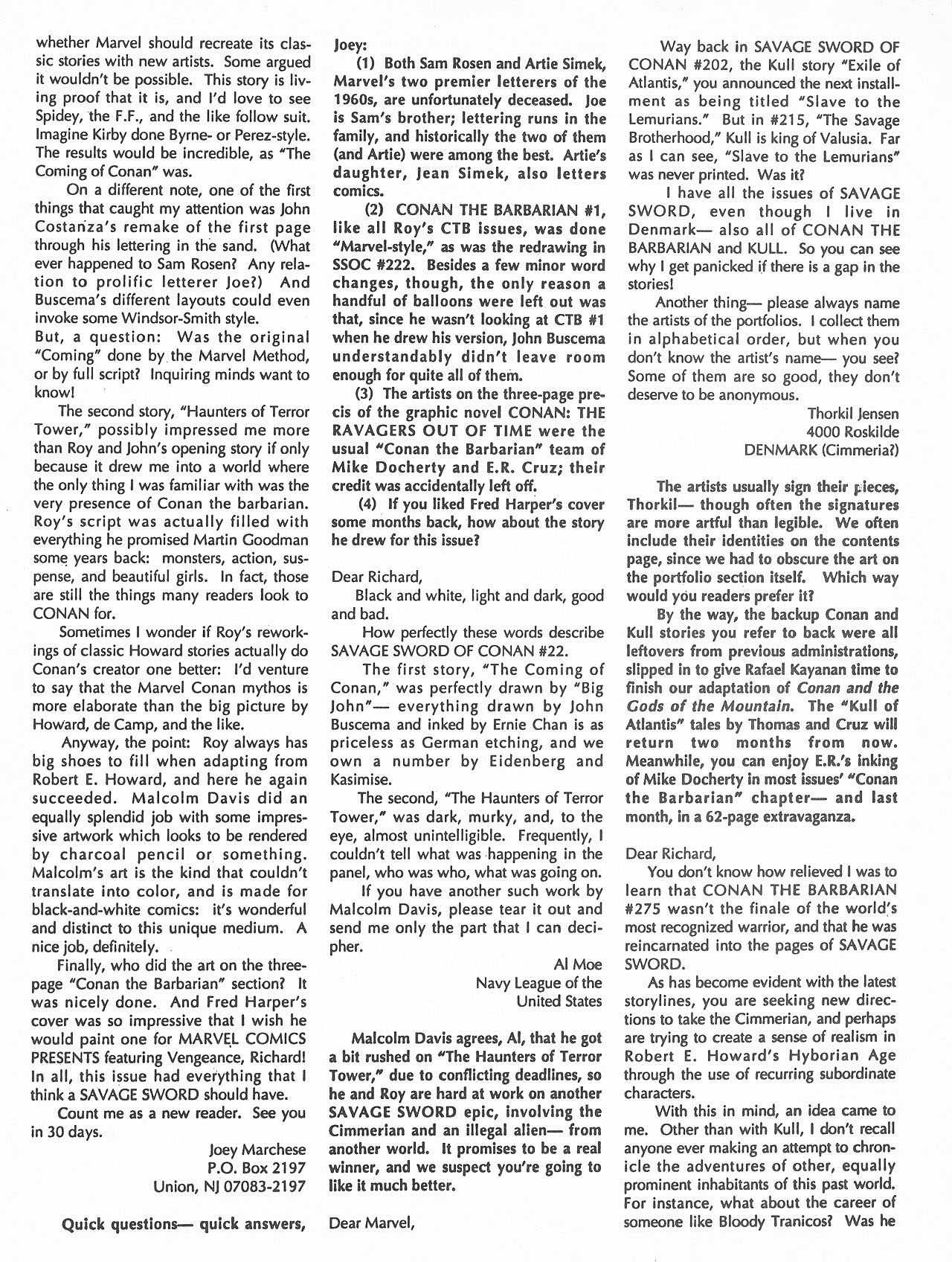 Read online The Savage Sword Of Conan comic -  Issue #227 - 64