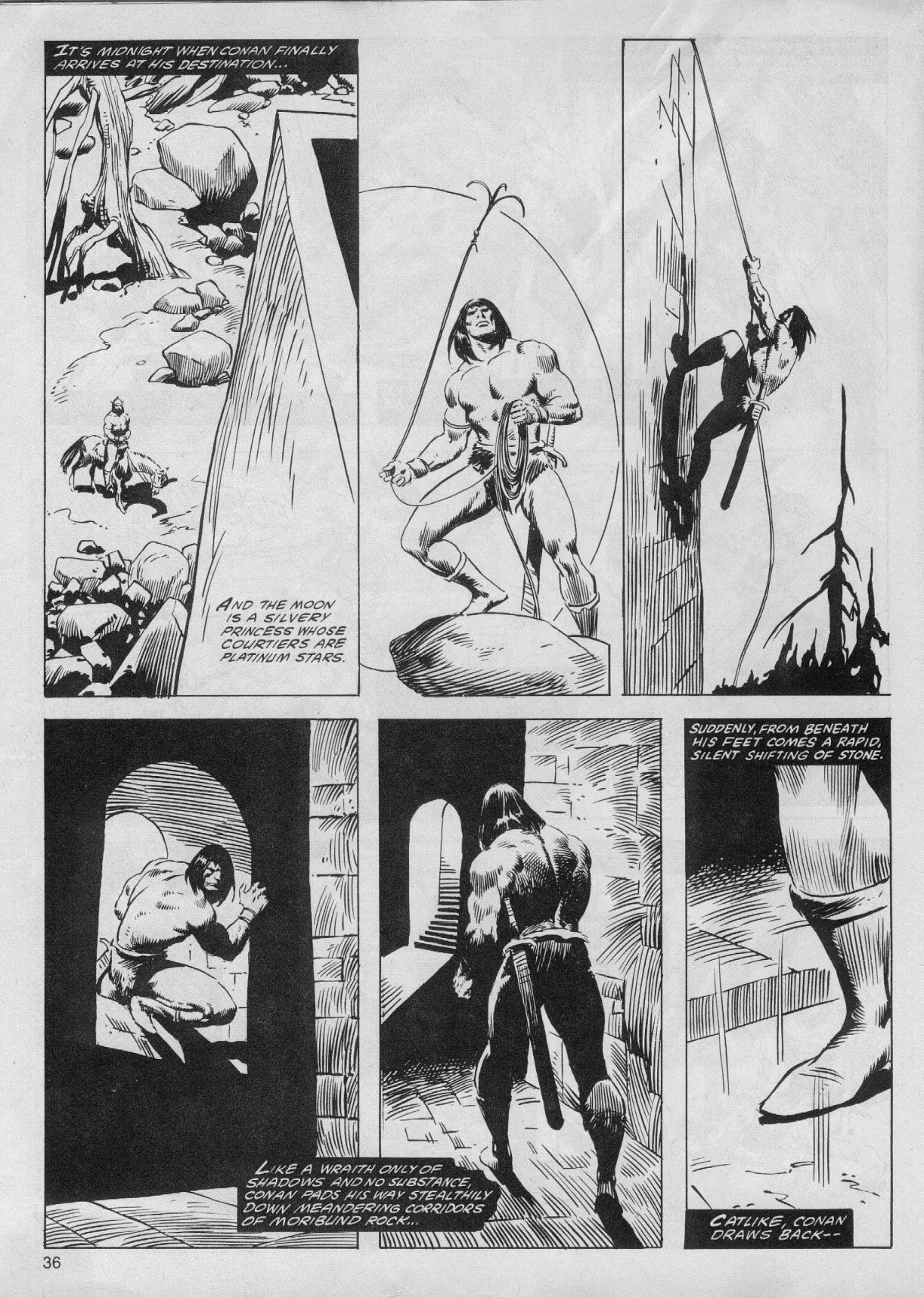 Read online The Savage Sword Of Conan comic -  Issue #61 - 36