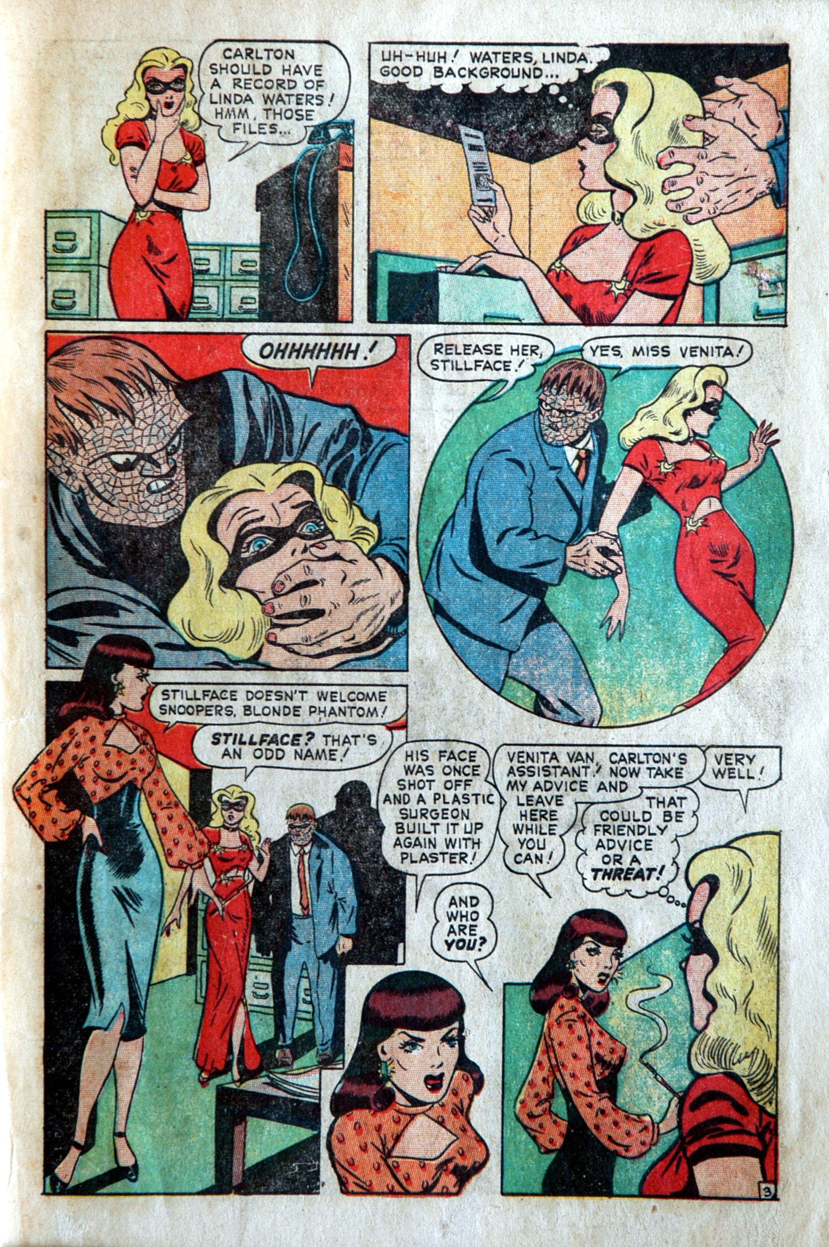 Read online Blonde Phantom Comics comic -  Issue #16 - 5