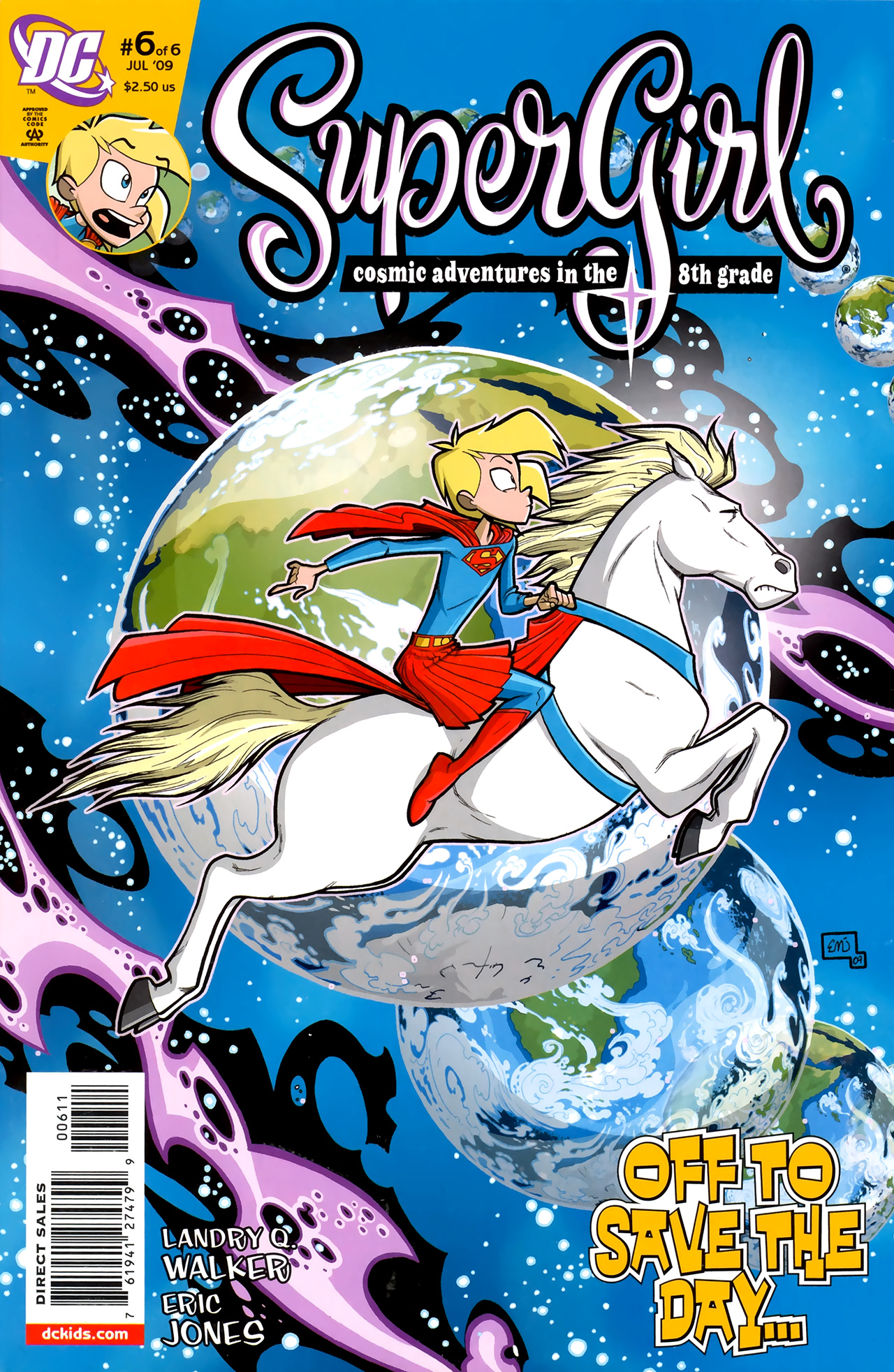 Read online Supergirl: Cosmic Adventures in the 8th Grade comic -  Issue #6 - 1