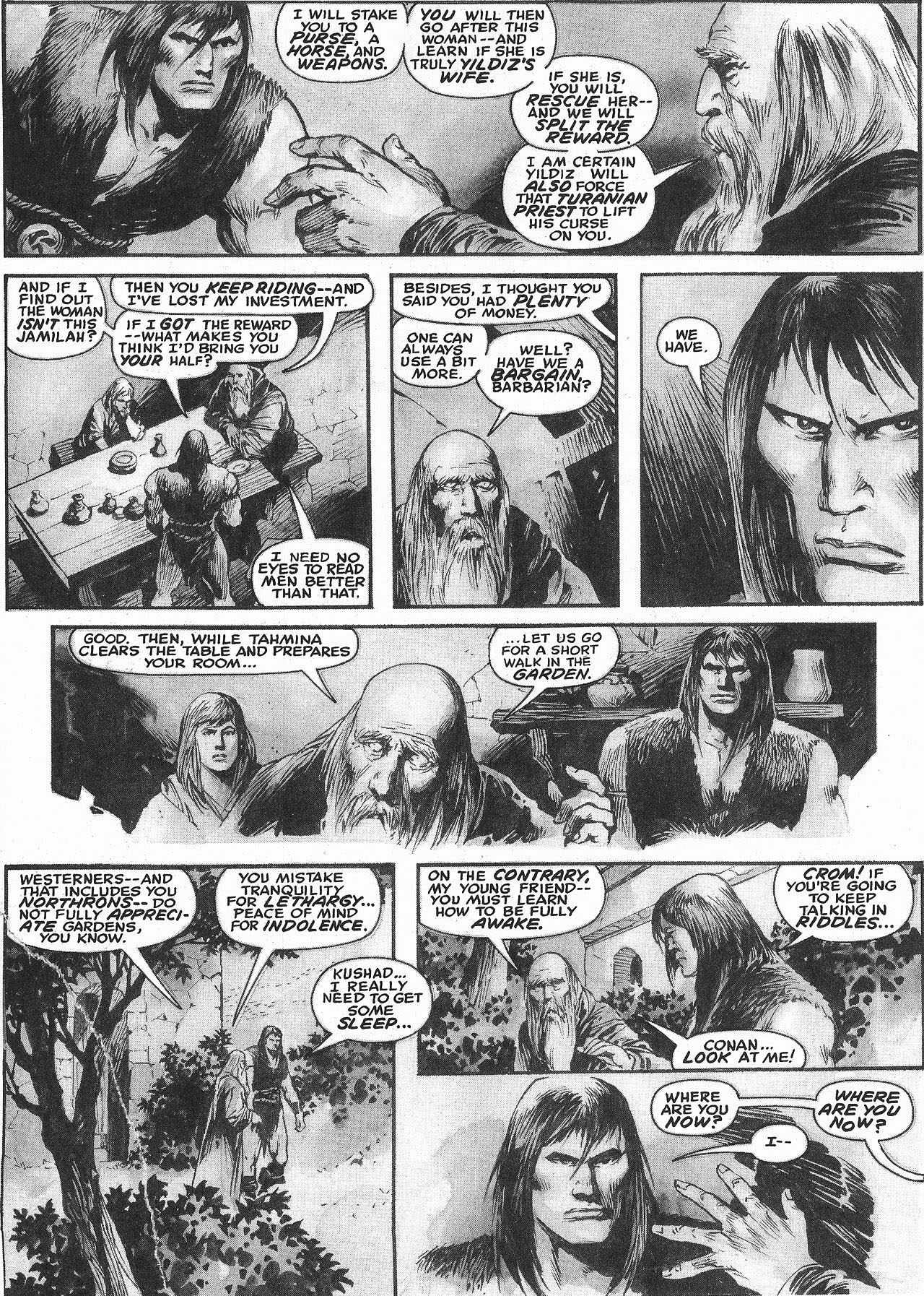 Read online The Savage Sword Of Conan comic -  Issue #207 - 34