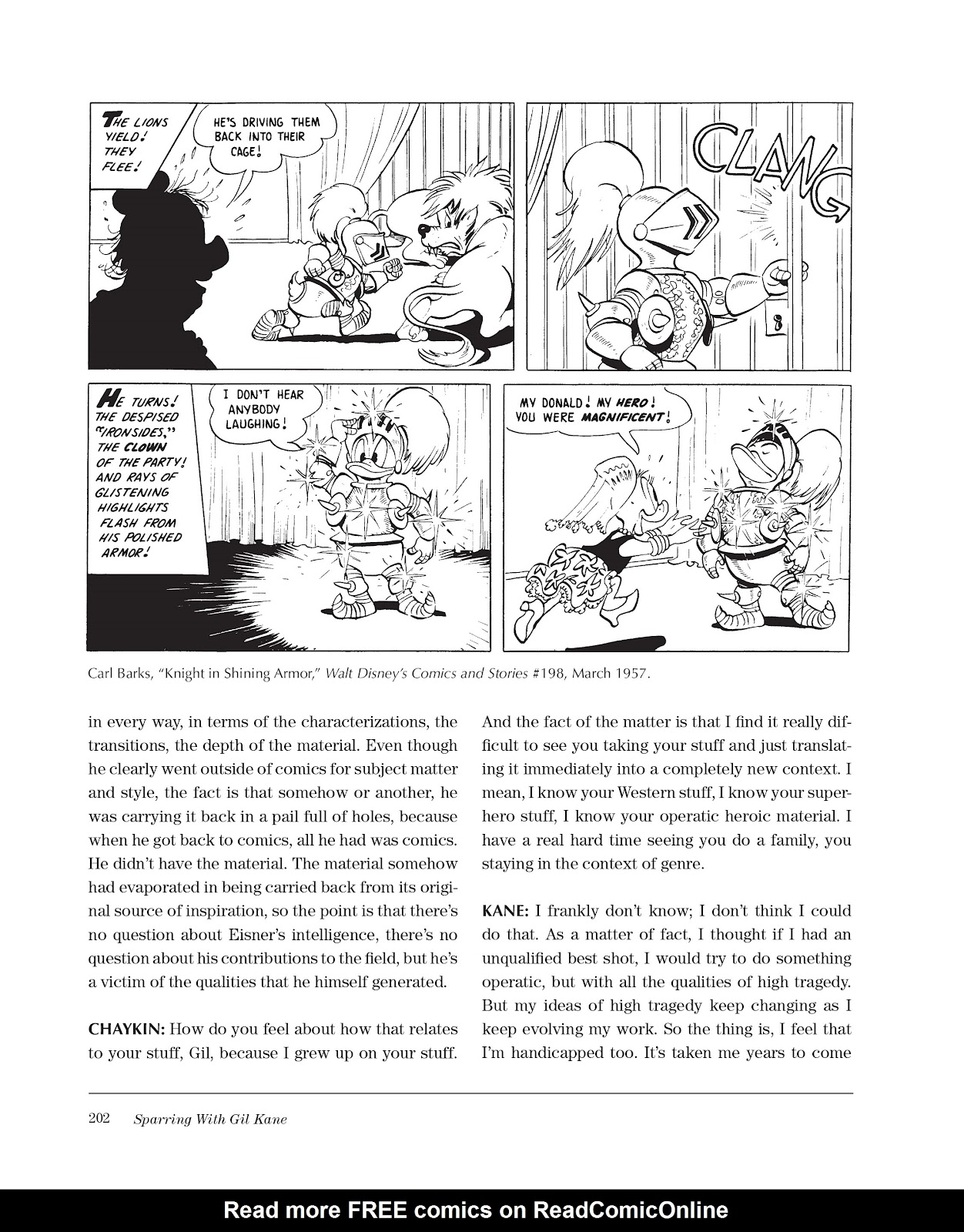 Sparring With Gil Kane: Colloquies On Comic Art and Aesthetics issue TPB (Part 3) - Page 2